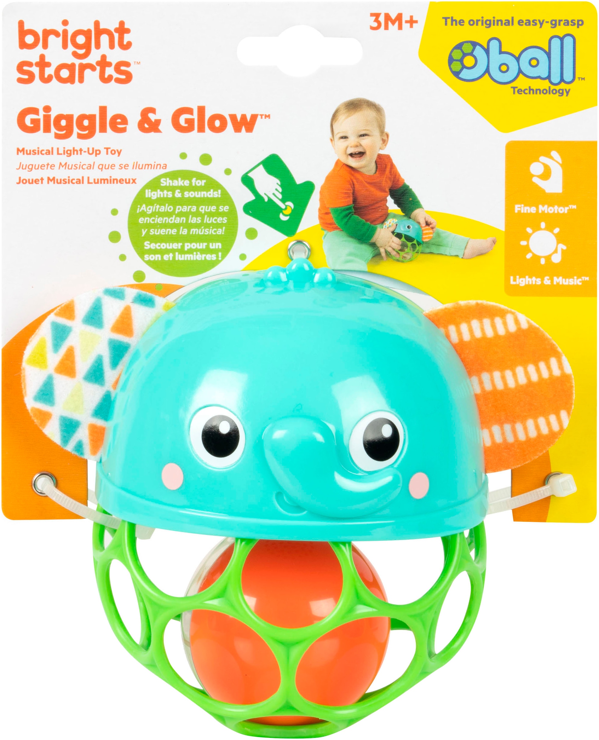 Bright Starts Lernspielzeug »Giggle & Glow  Musical Light-Up Toy« mit Licht und Sound