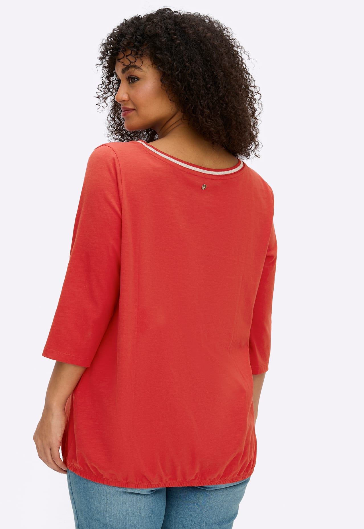 Sheego Shirt à col rond »3/4-Arm-Shirt« 1