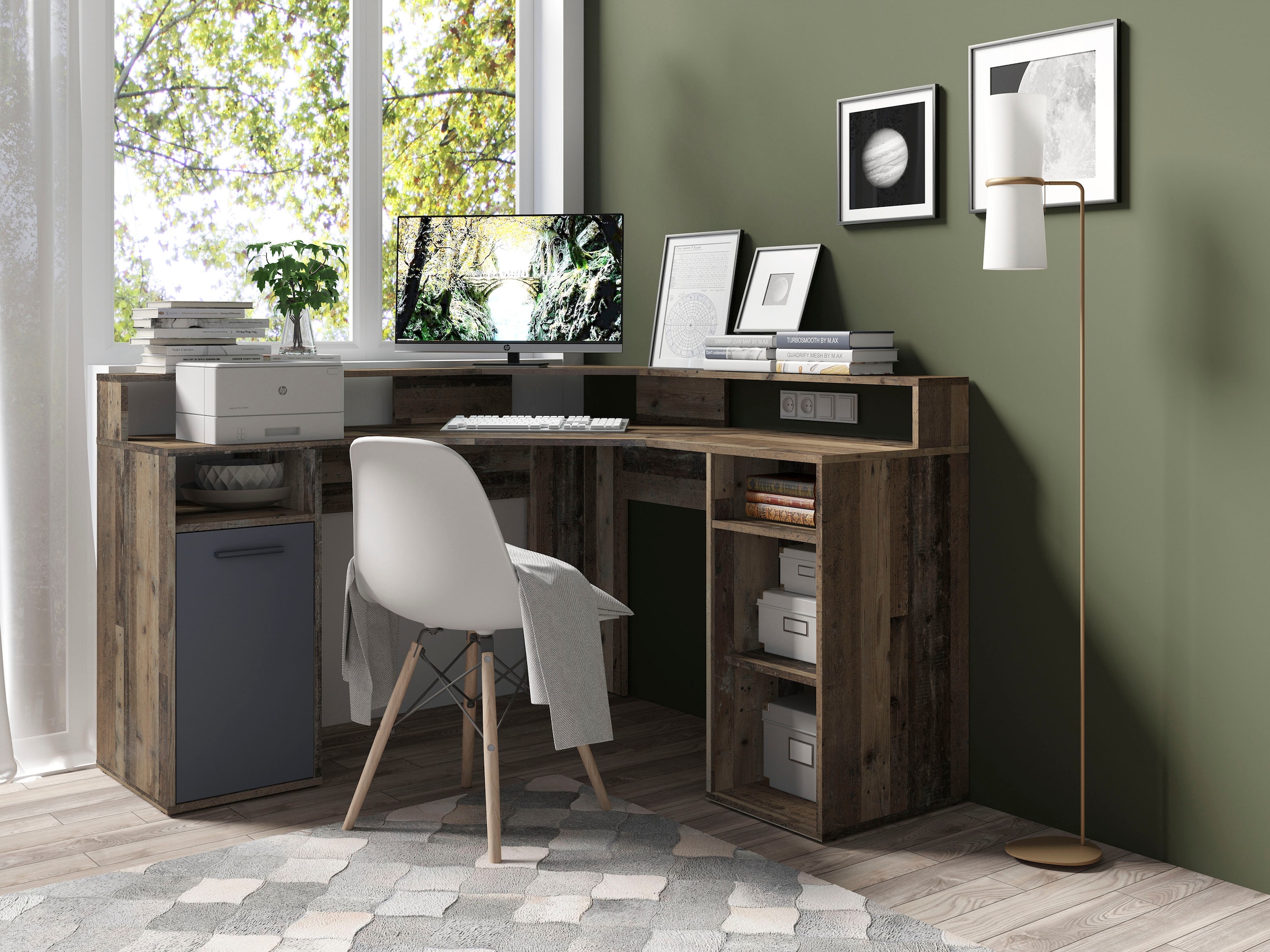 byLIVING Gamingtisch »Fox« Breite 139 cm, moderner Eck-Schreibtisch