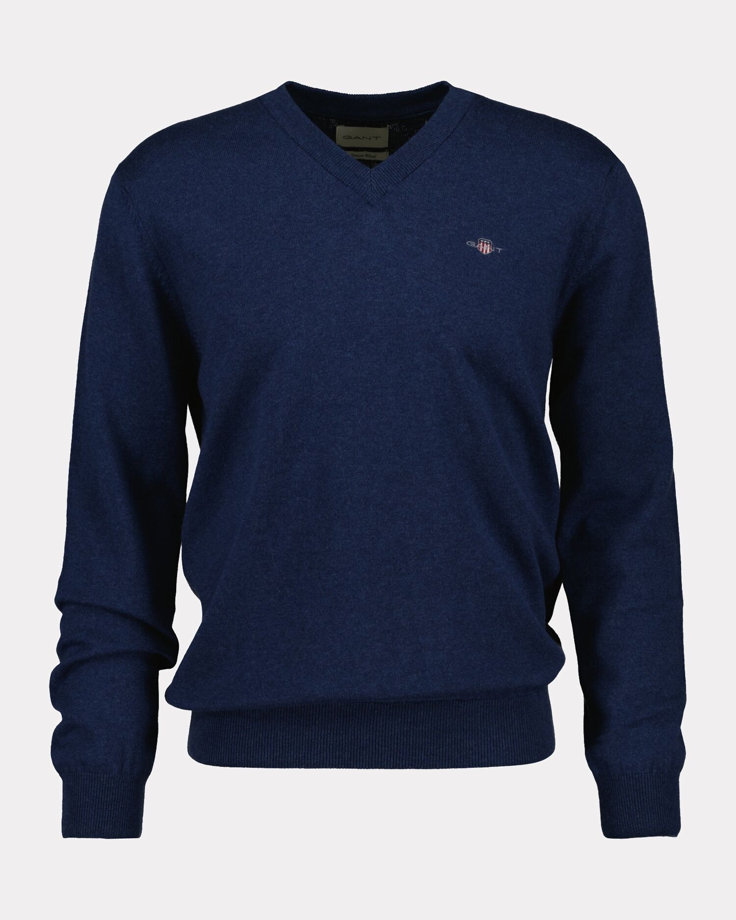 Gant Pull col V »COTTON/WOOL« normale Passform, Strickpullover