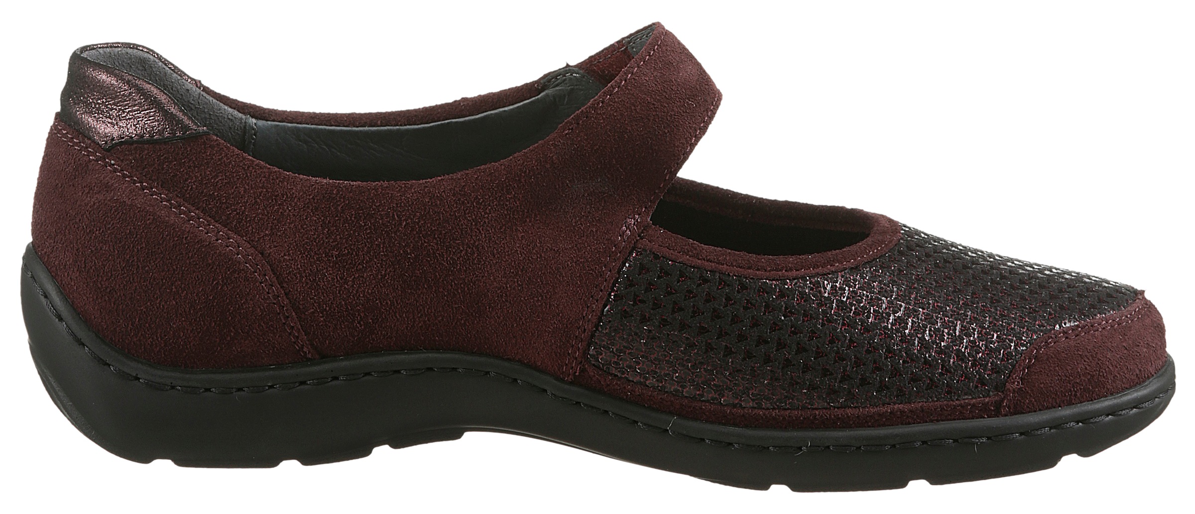 Waldläufer Ballerines à lanières »HENNI-Soft«  chaussure confort, chaussure à scratch, chaussure confortable largeur H, avec Orthotritt