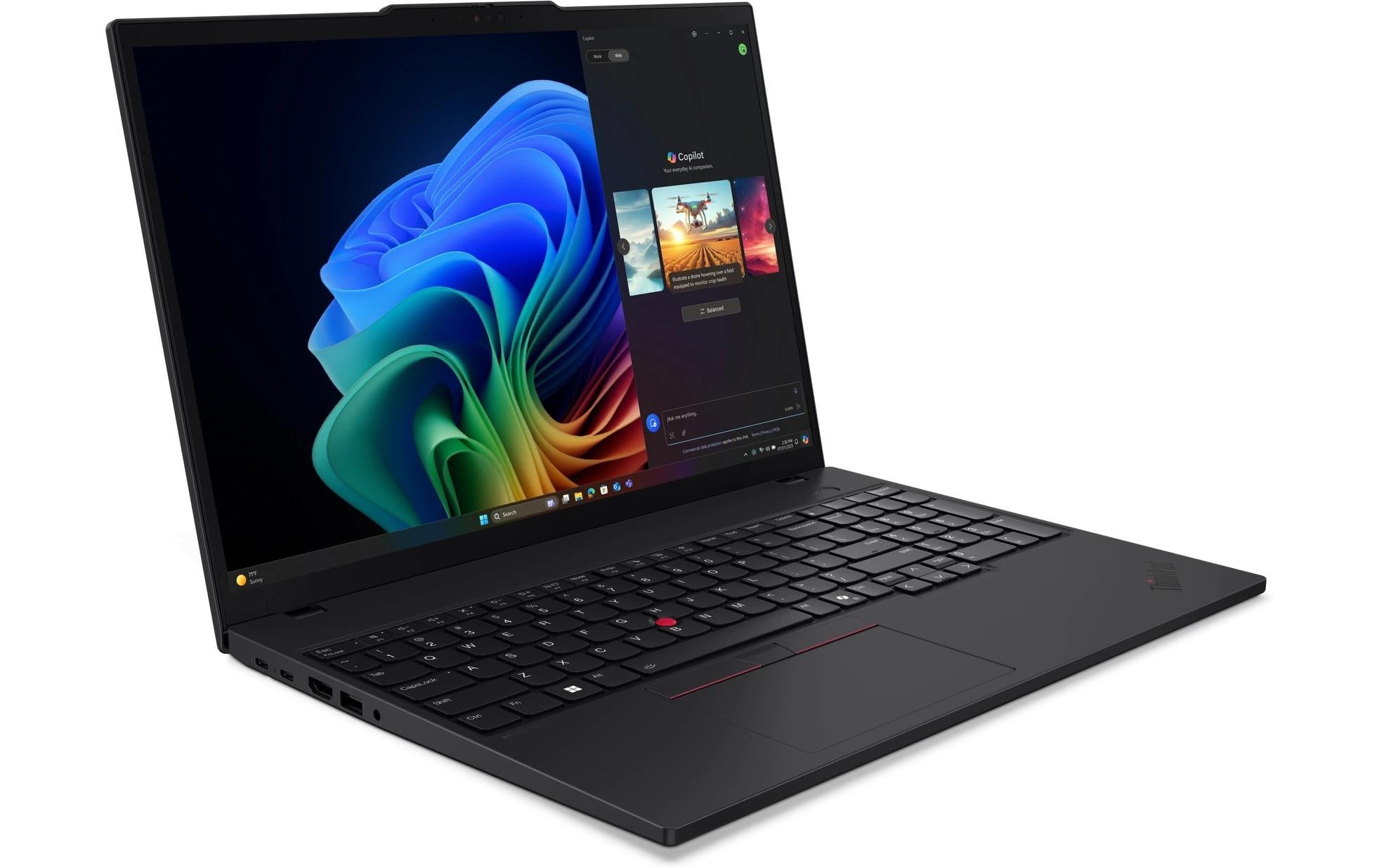 Lenovo Notebook »ThinkPad T16 Gen 4 (AMD) Copilot+ PC« / 16 ″ AMD Ryzen™ AI 5 512 GB SSD
