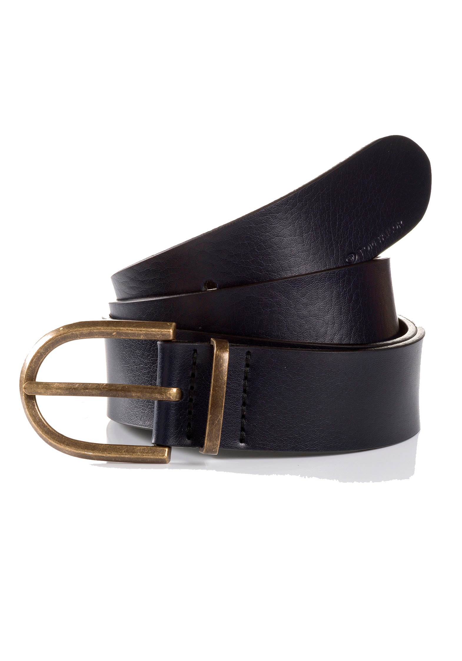 TOM TAILOR Ceinture en cuir »TTSYLKE« 3 cm breiter Damengürtel, Schliesse im Vintage-Look, reines Leder