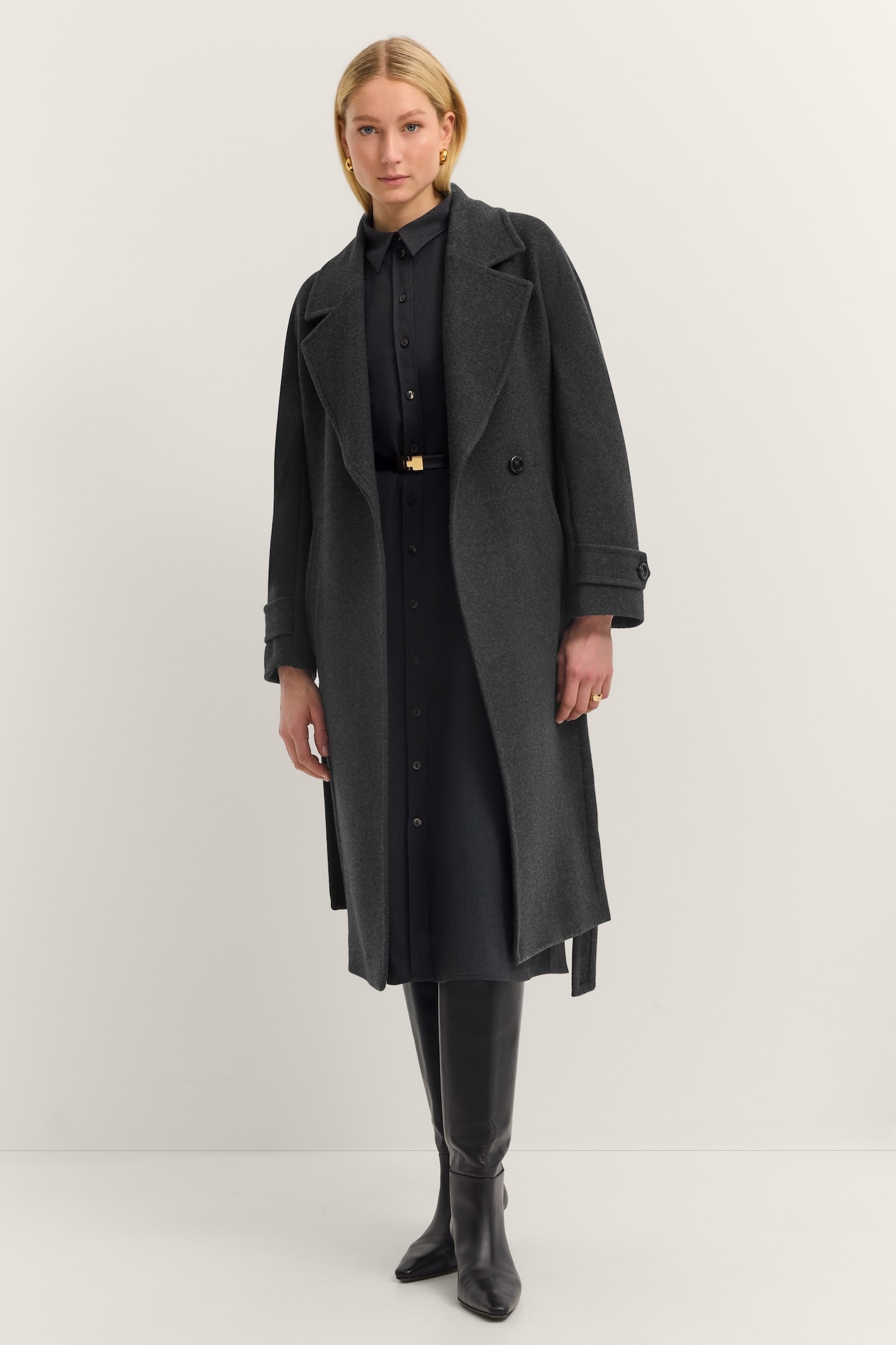 bugatti Trench-coat »Loose Fit« Oversized, Flexcity Stretch mit Bindegurt