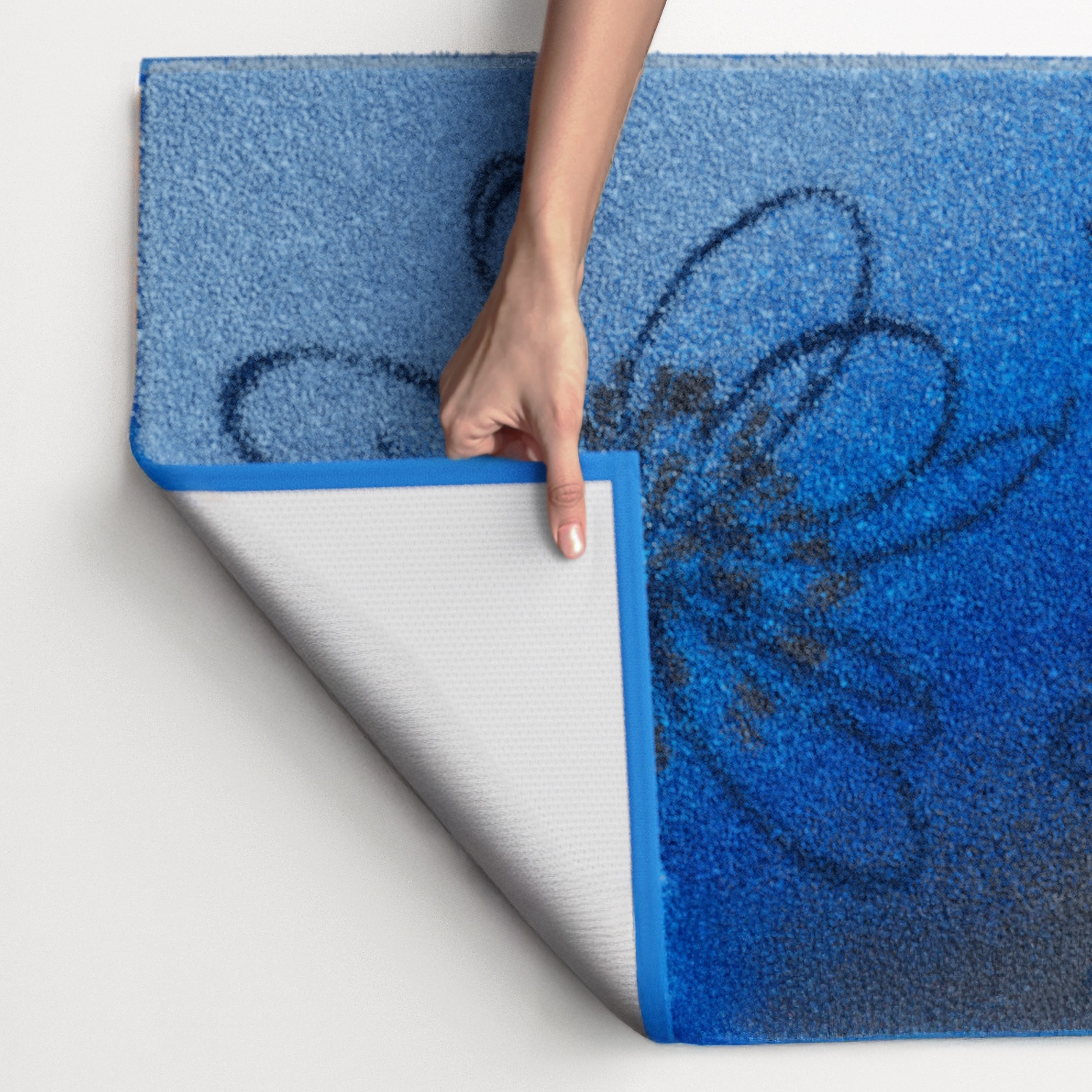 Grund Badematte »Lusia« Höhe 20 mm rutschhemmend beschichtet fussbodenheizungsgeeignet Florales Design mit sanftem Farbverlauf, 5 Jahre Garantie