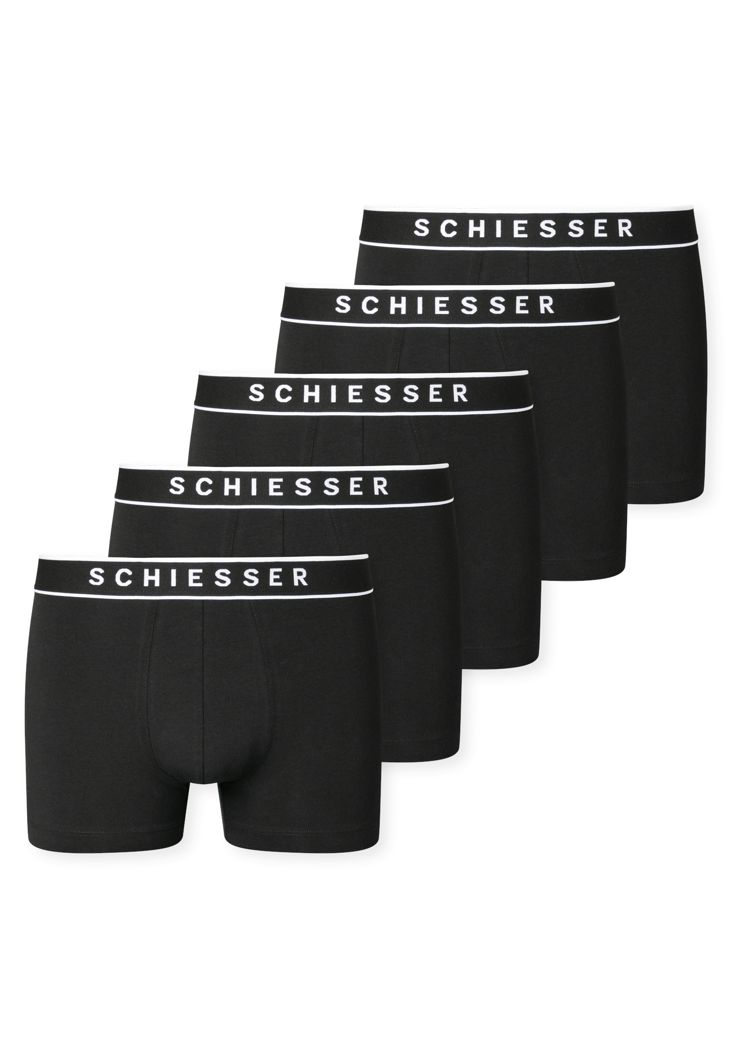 Schiesser Boxershorts »95/5 Multipacks« 5er Pack,  Baumwollmischung, ohne Eingriff, elastischer Bund