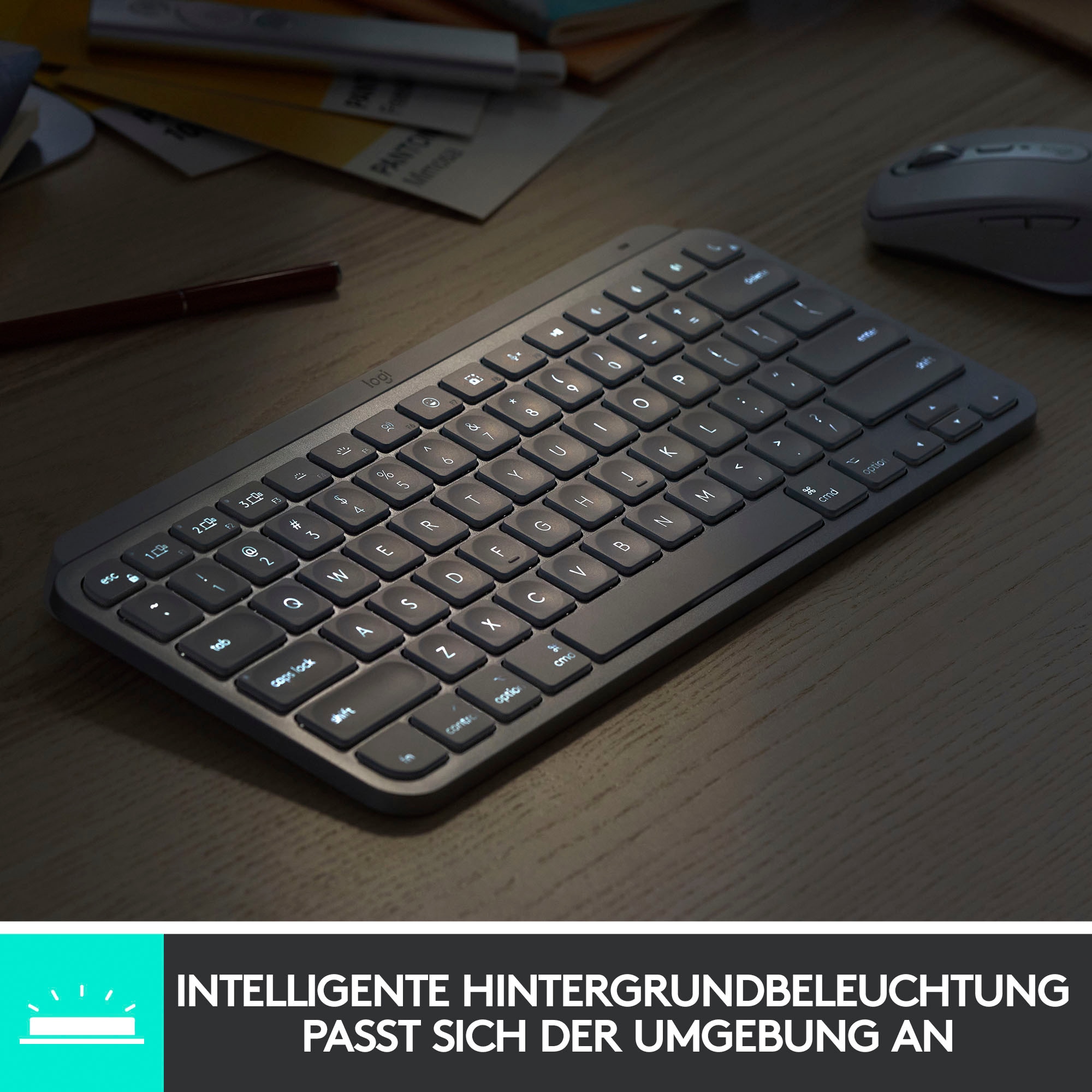 Logitech Clavier sans fil »MX Keys Mini Kabellose Tastatur« ()
