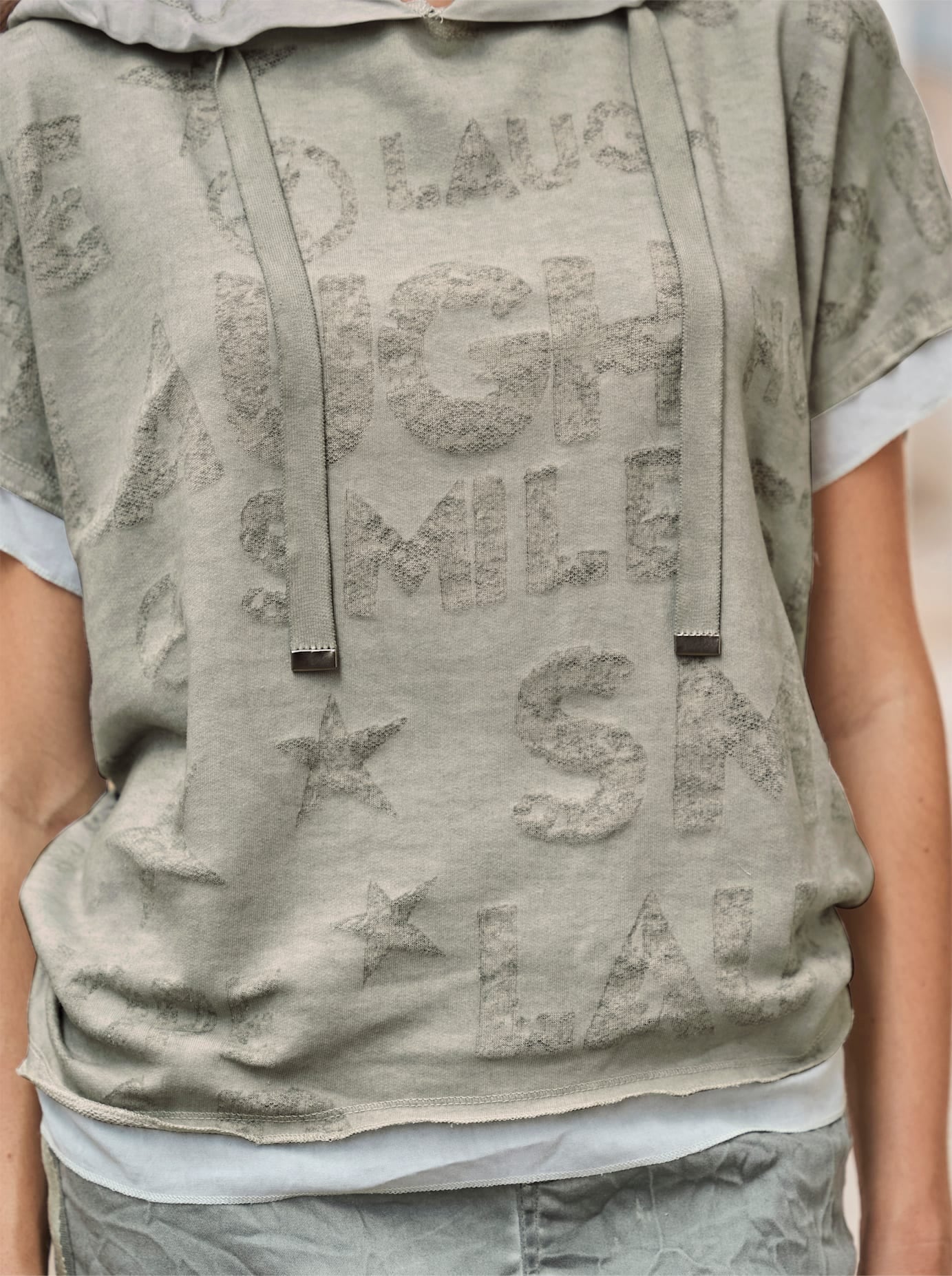 heine Kurzarmshirt »Kapuzen-Shirt« 1 Stk.