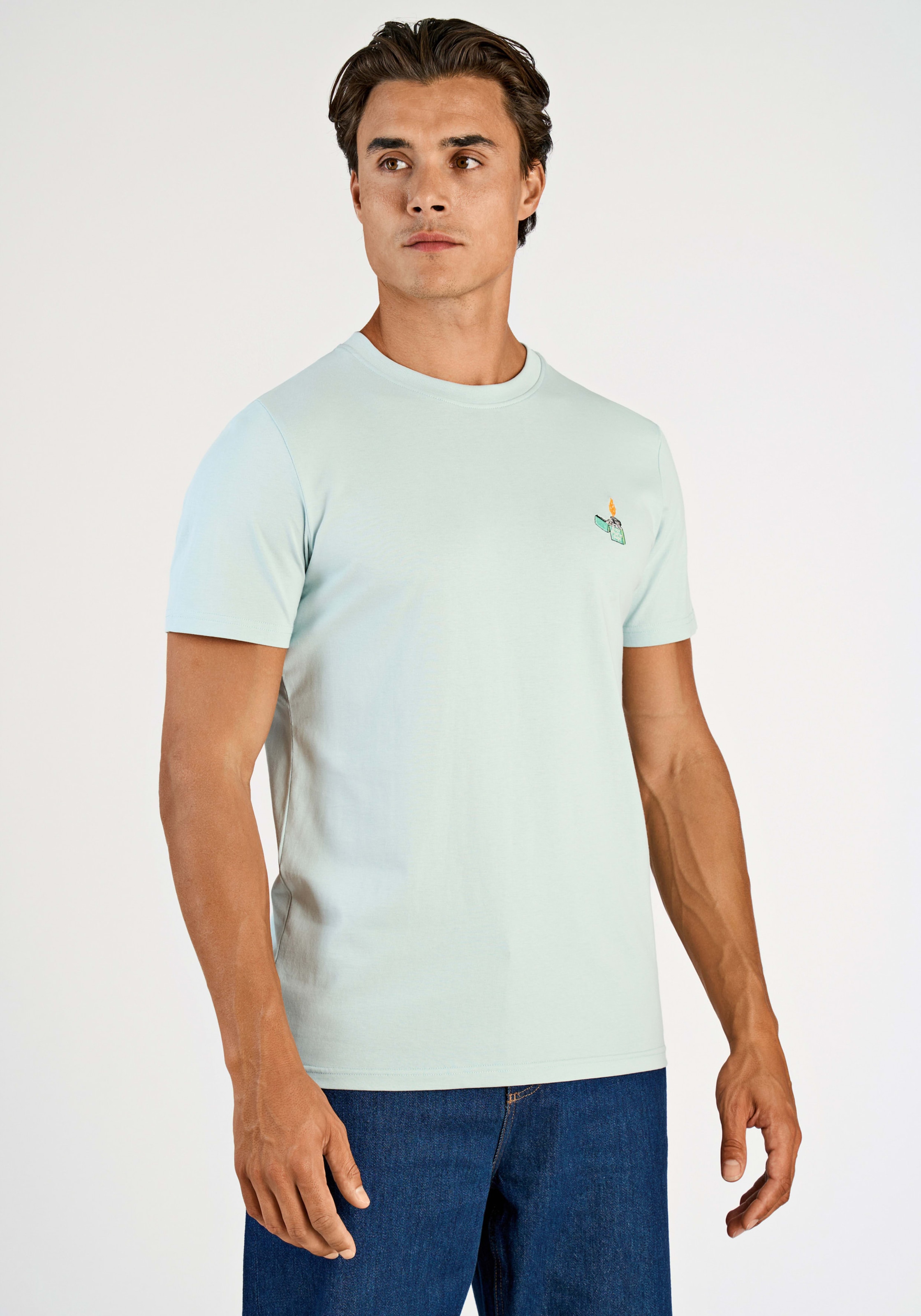 LINDBERGH T-shirt mit Statement-Stickerei auf der Brust