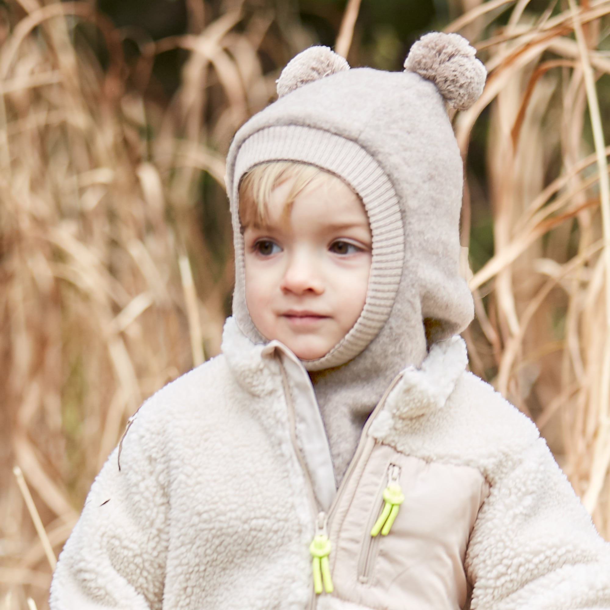 MAXIMO Schlupfmütze mit Fleece-Material, für Herbstmode