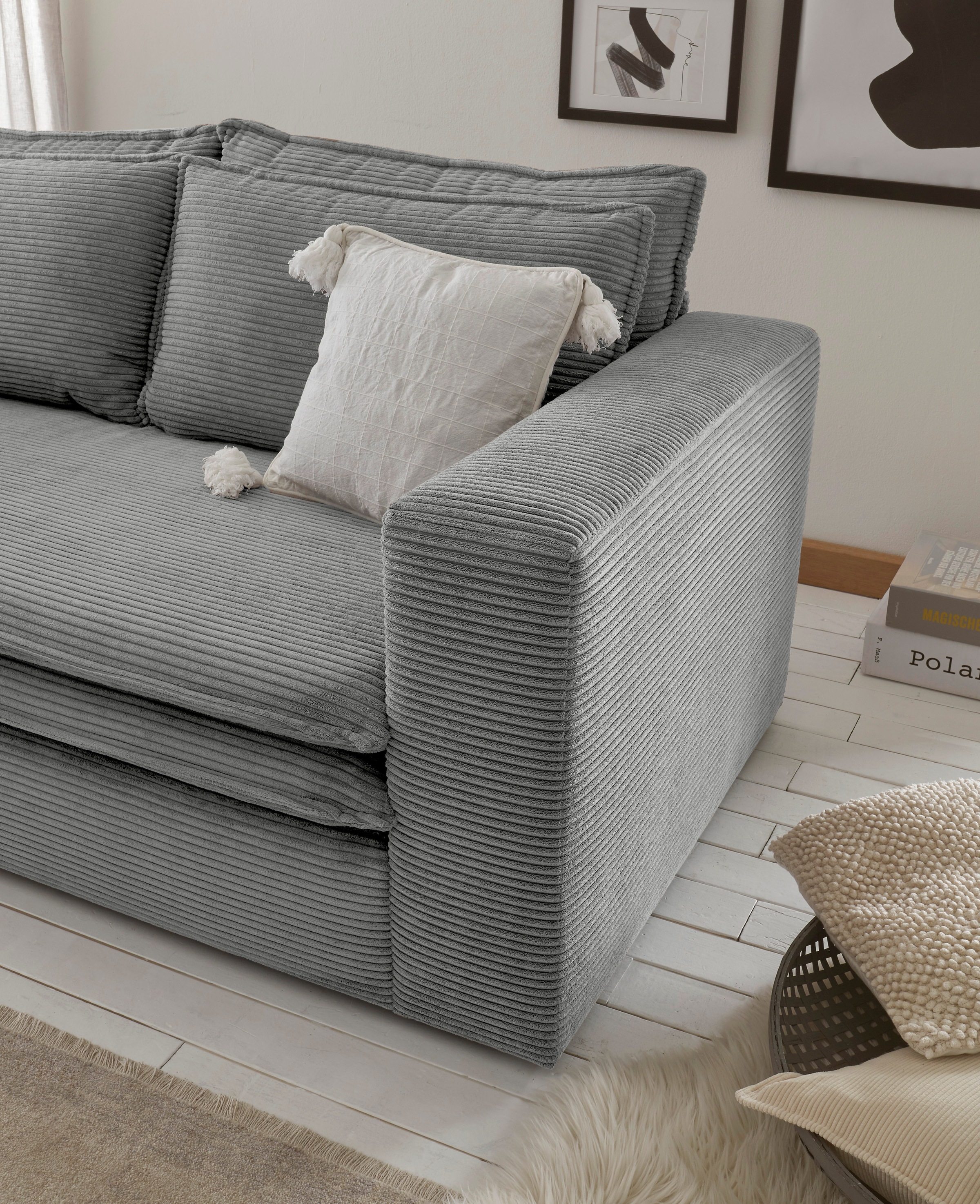 Home affaire Loveseat »PIAGGE« Hochwertiger Cord, trendiger Loveseat