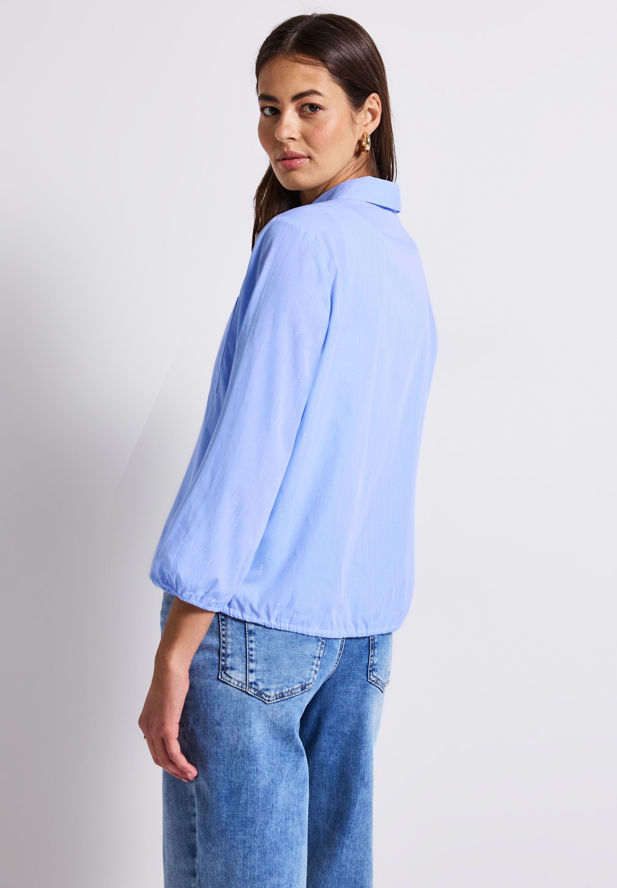 STREET ONE Hemdbluse mit Brust Tasche