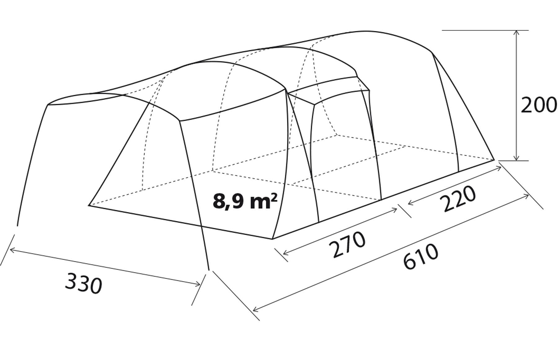 BRUNNER Kuppelzelt »Bullet 5« 5 Personen