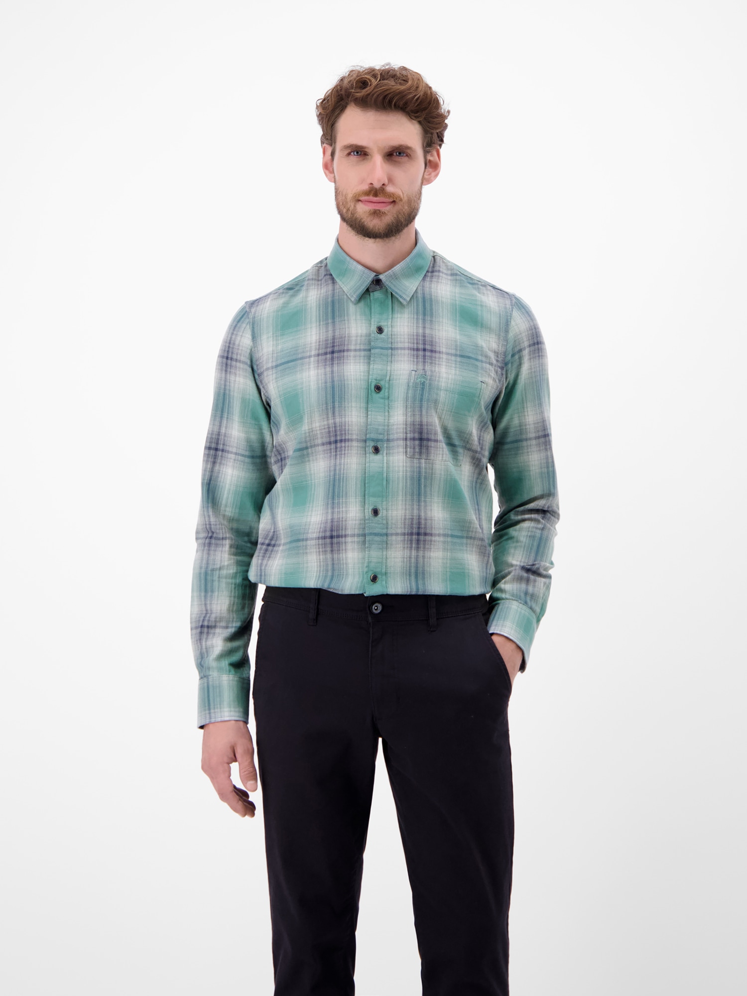 LERROS Karohemd »LERROS Herren Karohemd, charakterstark und stilbewusst«