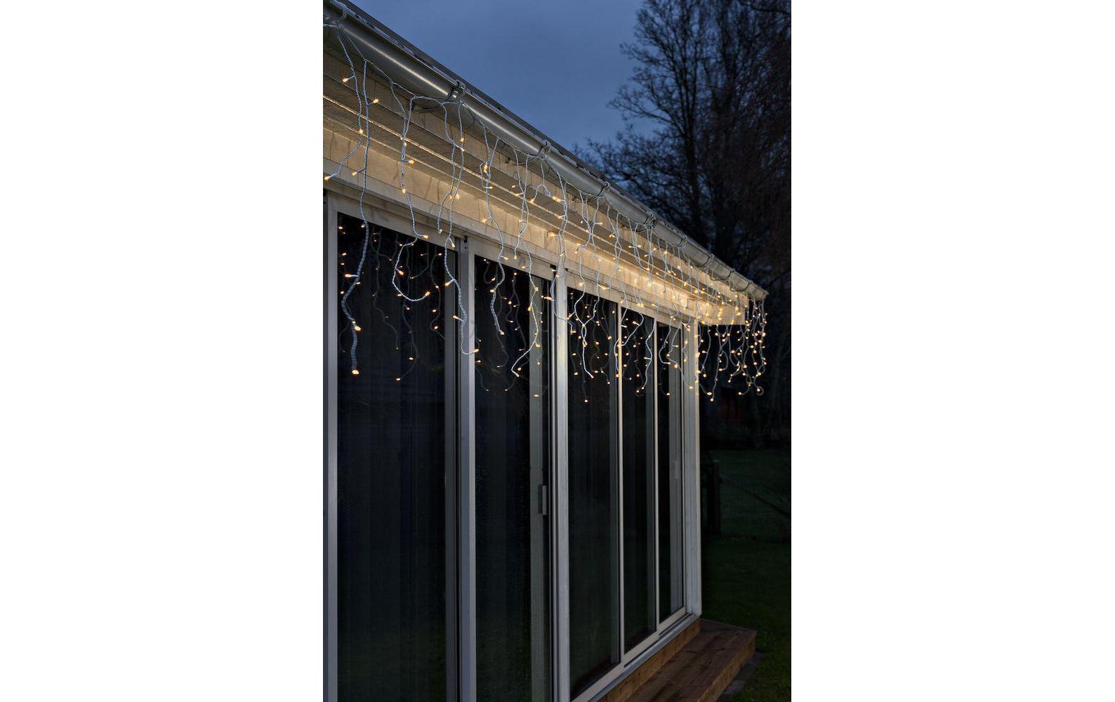 KONSTSMIDE LED-Lichtervorhang »5 m Weiss 200 LED Outdoor« 200 Stk.-flammig