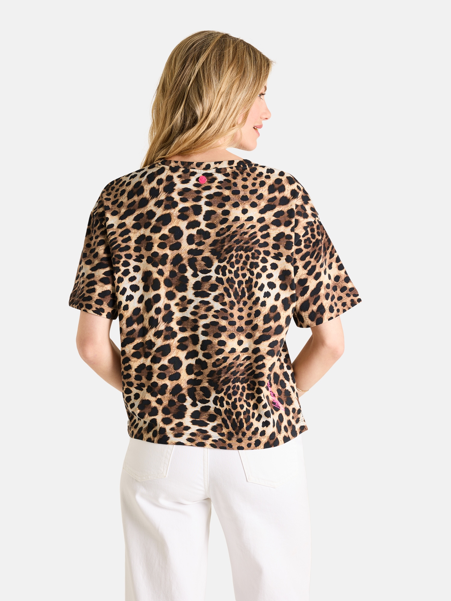Lieblingsstück Kurzarmshirt »NinaL« mit Leo-Print, Rundhals