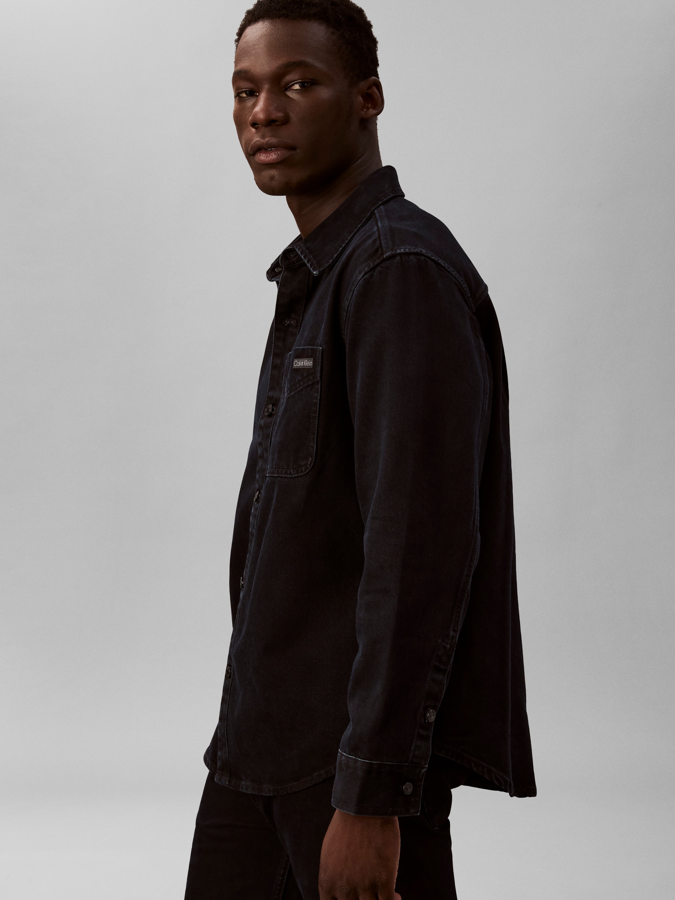 Calvin Klein Jeans Jeanshemd Regular fit mit Rundhalsausschnitt