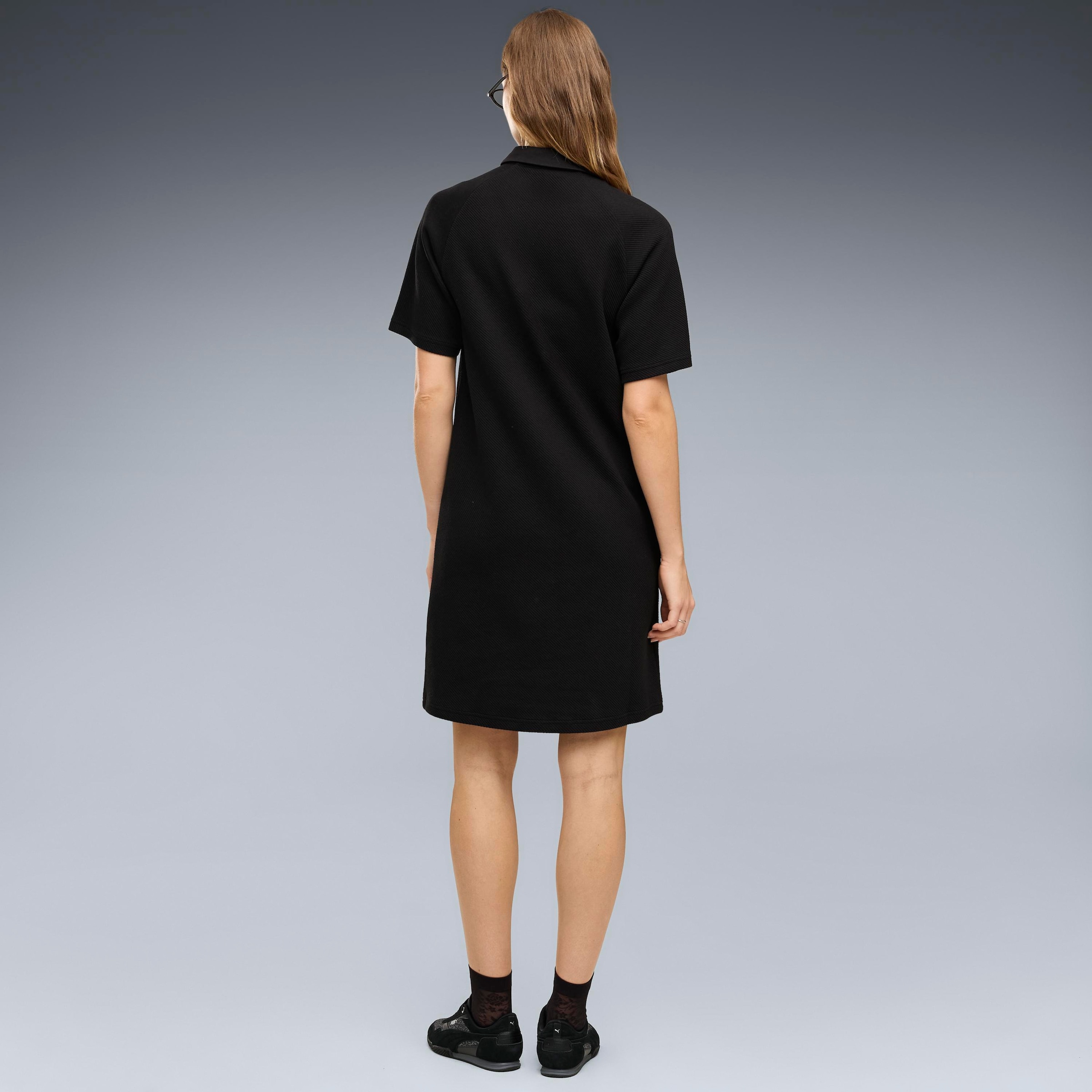 PUMA Sweatrock »CLASS POLO DRESS« unifarbenes Design, kniebedeckende Länge, aus Baumwollmischung