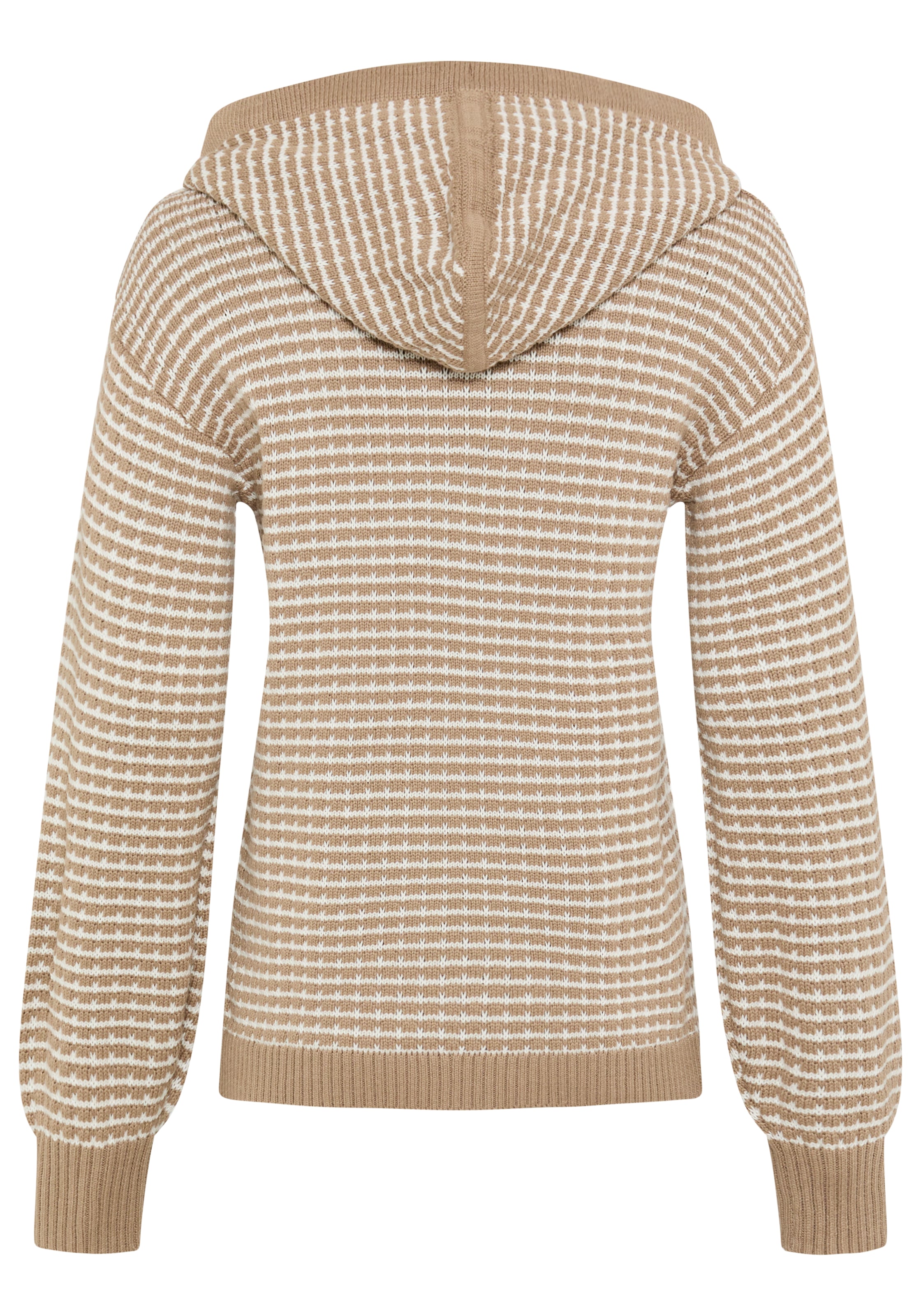 KangaROOS Pull en tricot avec capuche et cordon de serrage, coupe oversize, longueur jusqu'aux hanches