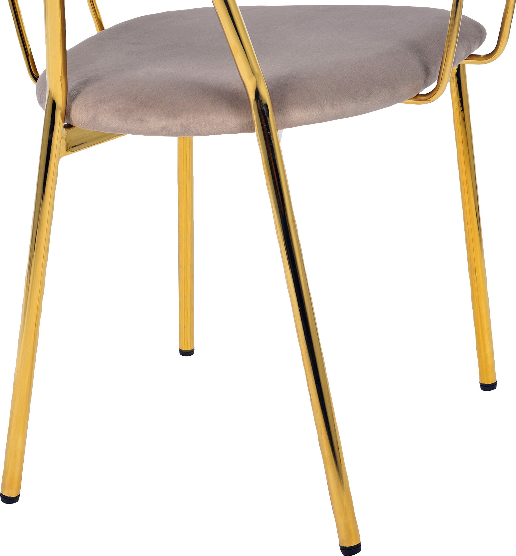 Kayoom Chaise à 4 pieds »Stuhl Kian 225 2er-Set, Gestell aus Edelstahl, Rückenpolster« (Ensemble) 2 cuissamtweicher Bezug Rückenpolster ist ein Hingucker