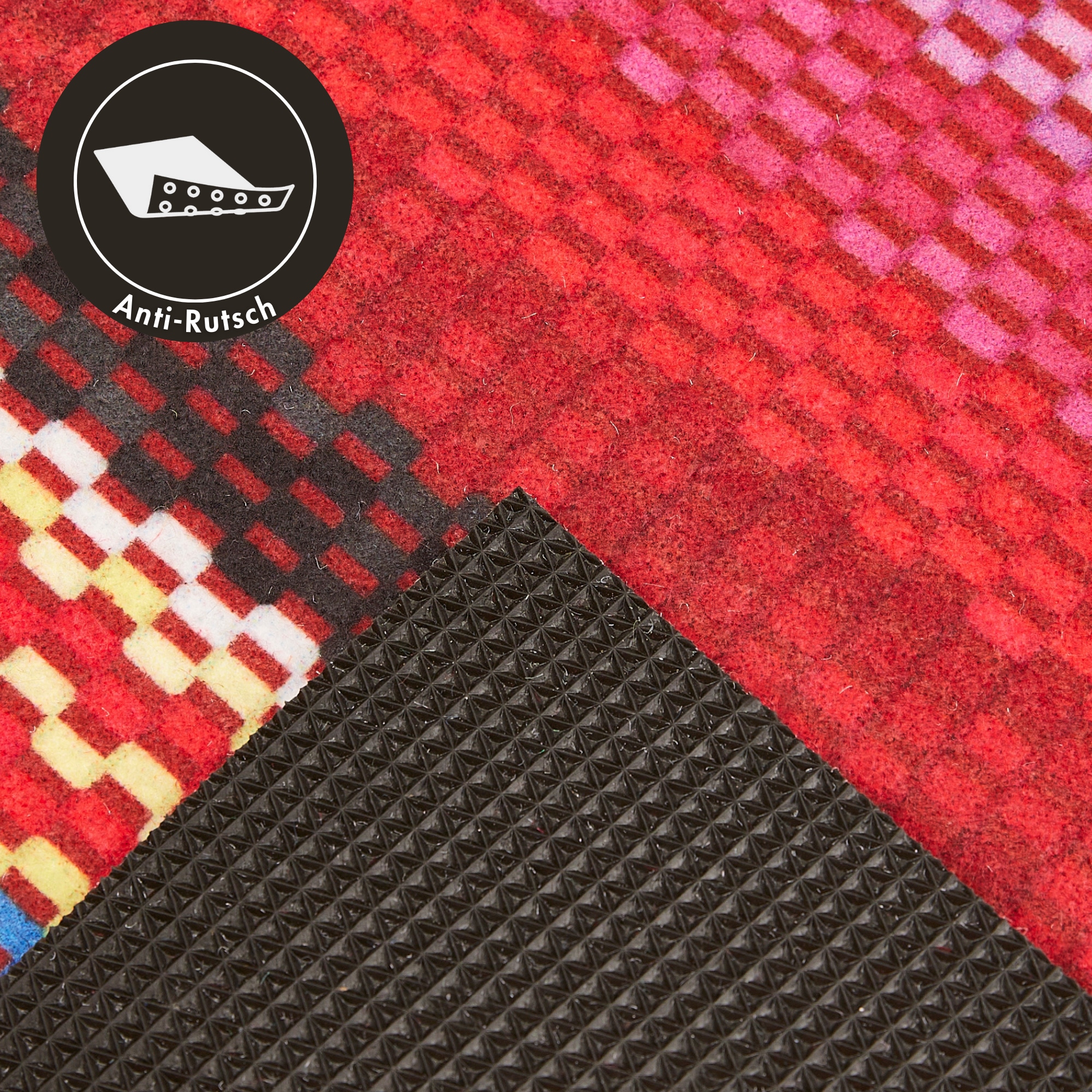 Andiamo Fussmatte »Modern« rechteckig 6,5 mm Höhe Schmutzfangmatte, bedruckt, diverse Motive, In- und Outdoor geeignet