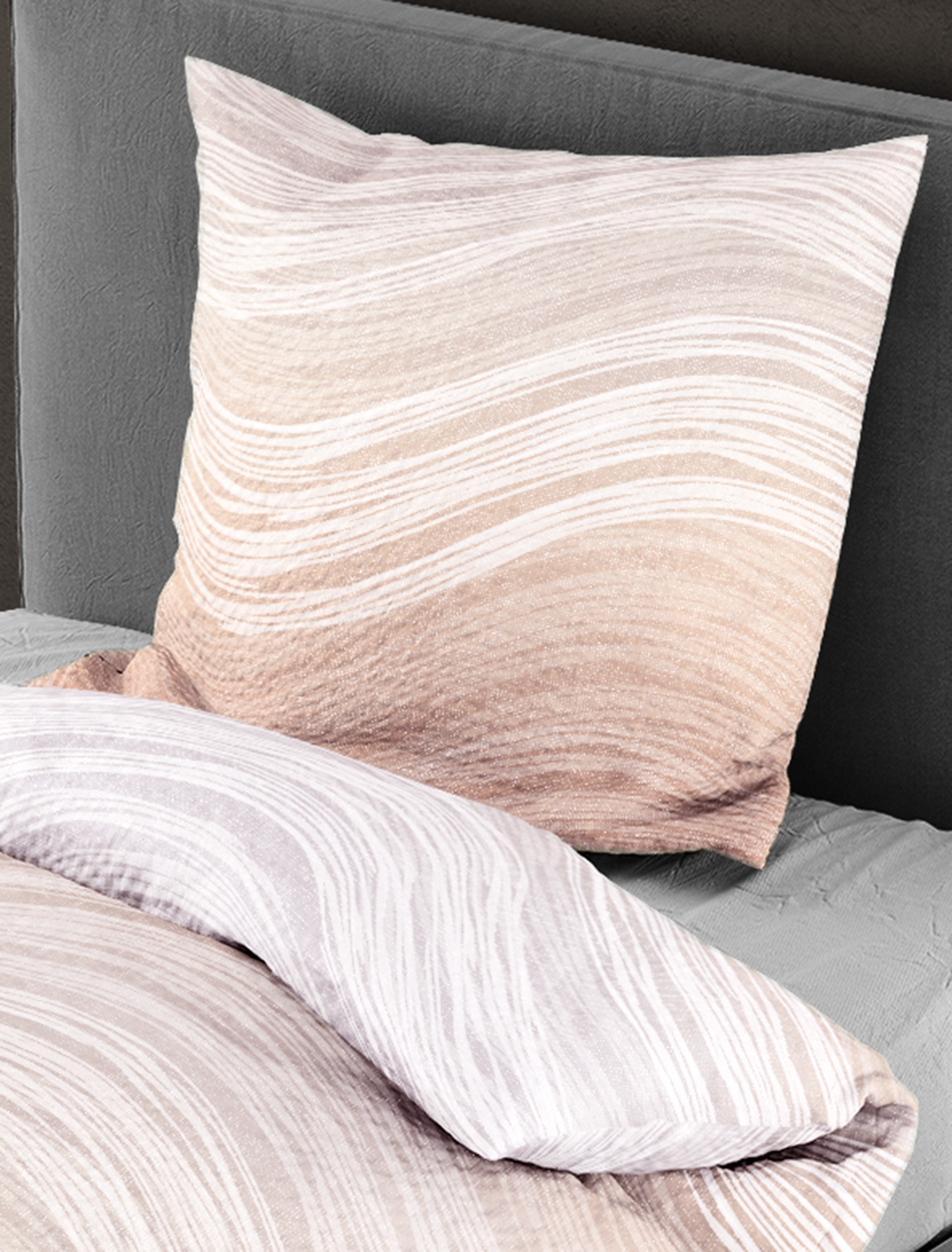 BIERBAUM Bettwäsche »4061« 2 Stk. Mako-Satin, 100 % Baumwolle, pflegeleicht