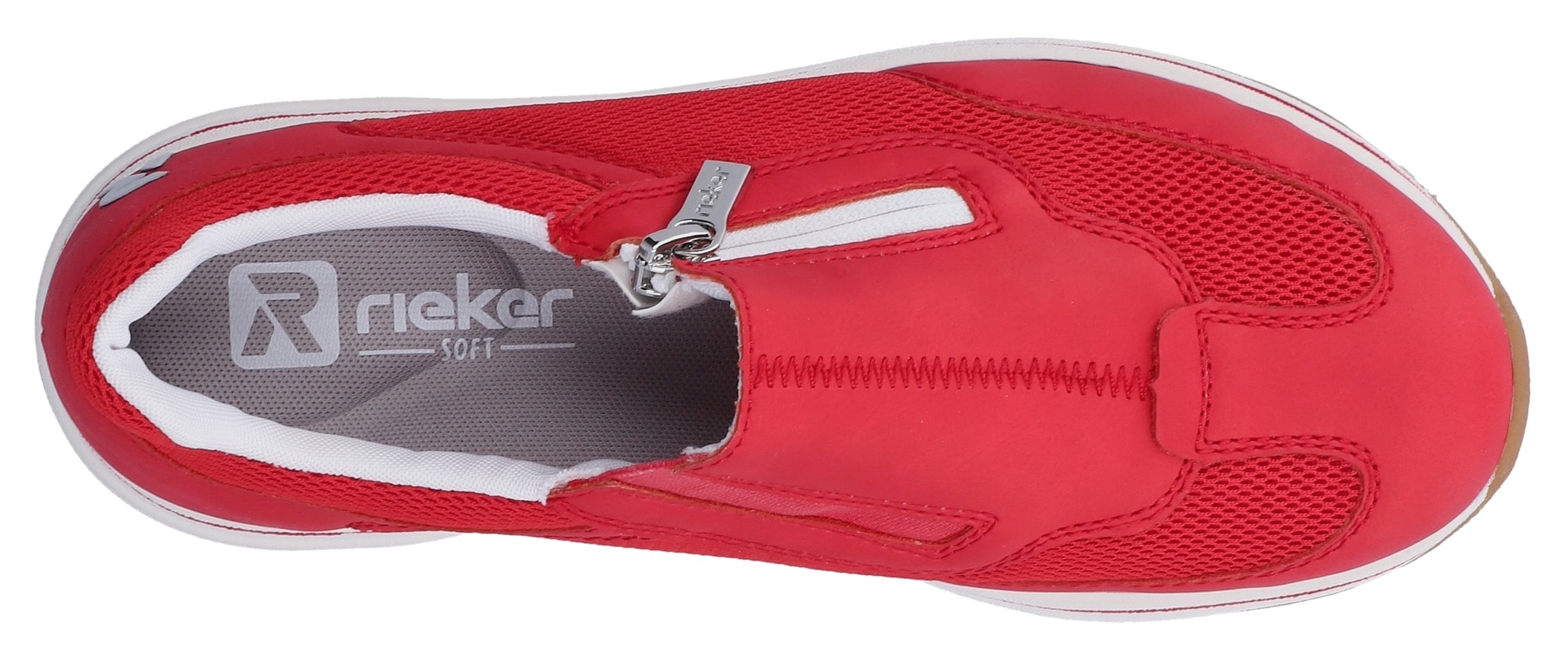 Rieker Slipper  Slip-on Sneaker, Halbschuh, Freizeitschuh mit Reissverschluss