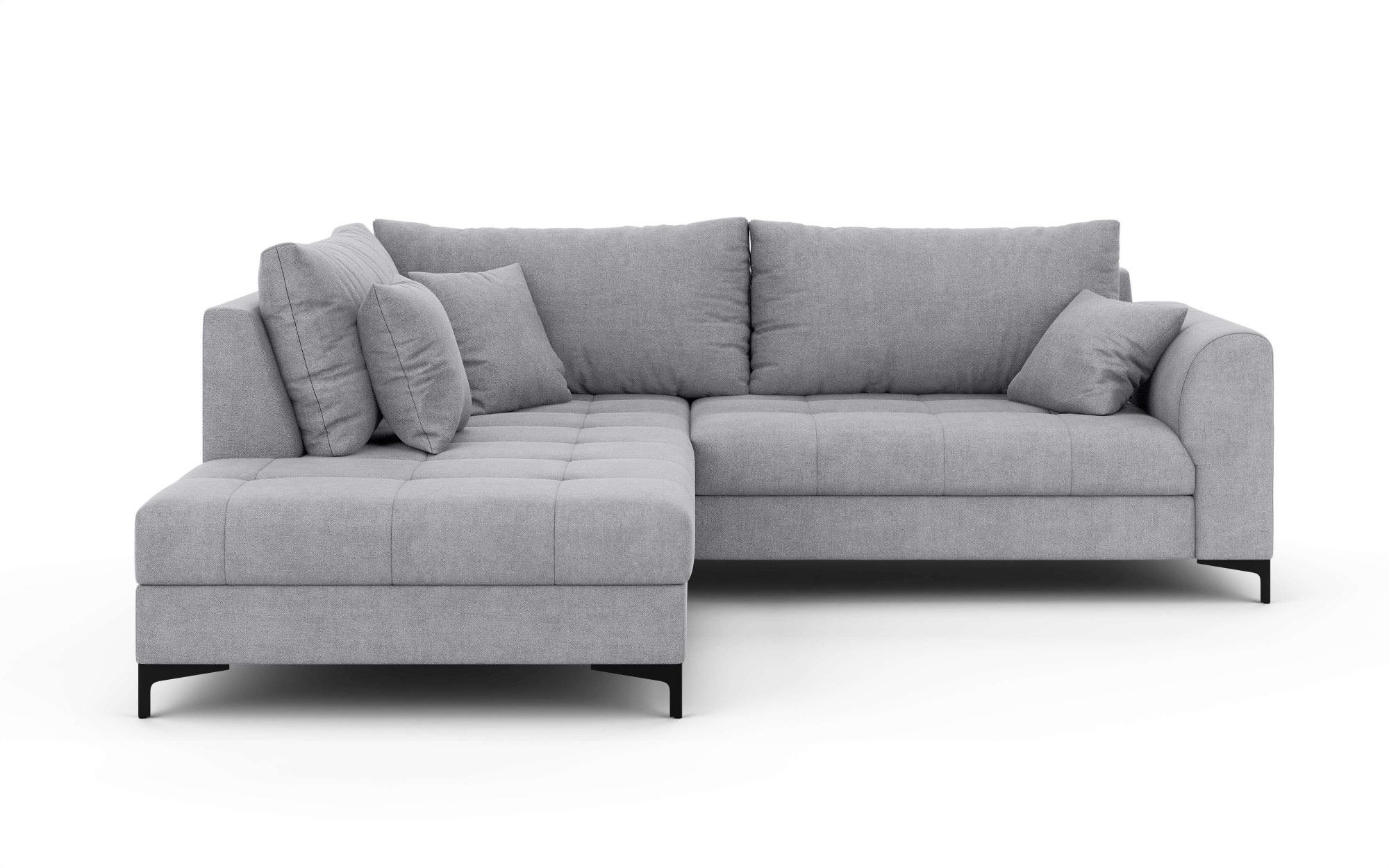 GOODproduct Canapé d'angle »LEEVKE Design-Sofa mit Ottomane rechts/links bestellbar, Breite 232 cm« in vielen modernen Farben erhältlich, belastbar bis 480 kg