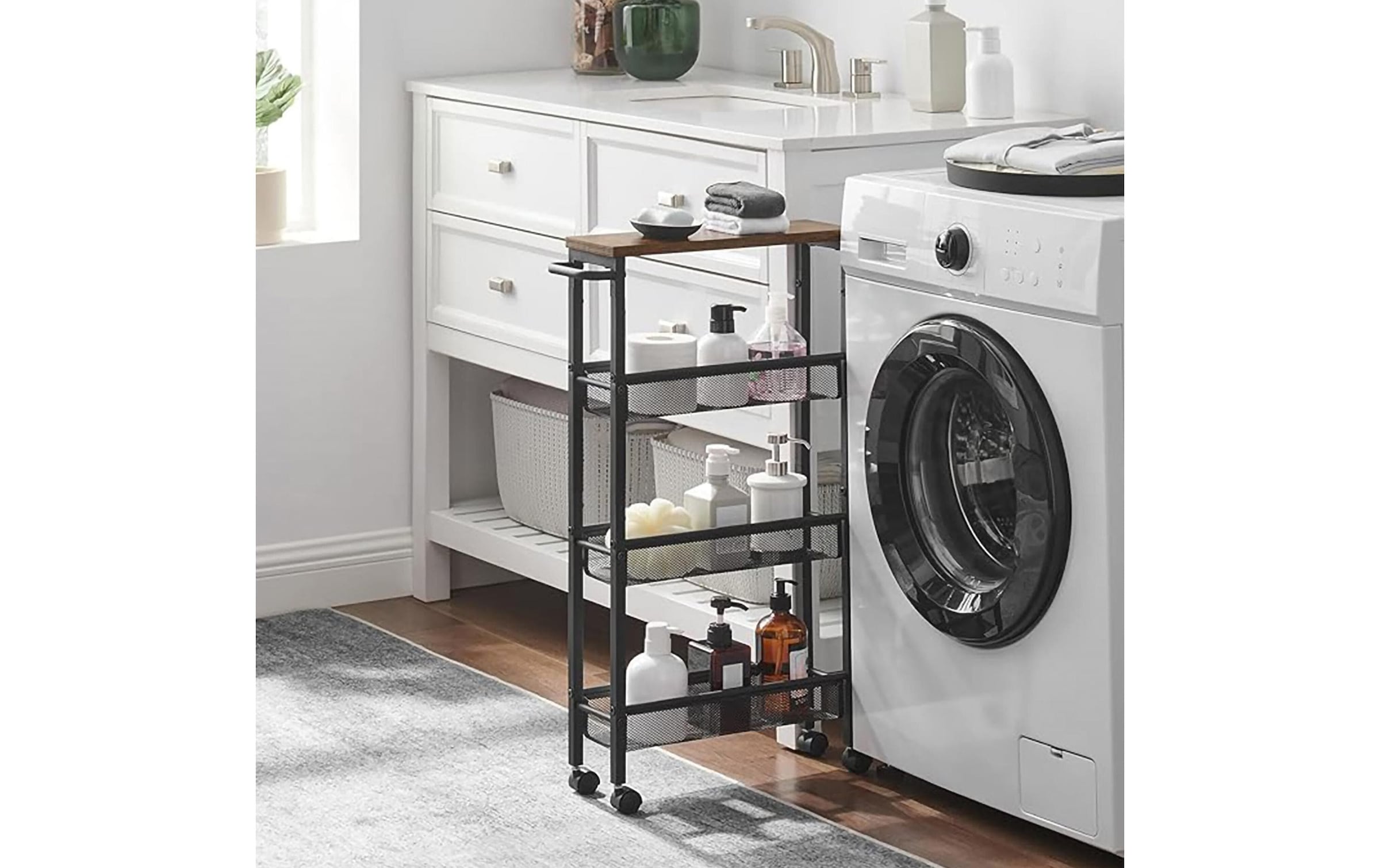 relaxdays Chariot de cuisine »77 x 13 x 45.5 cm«