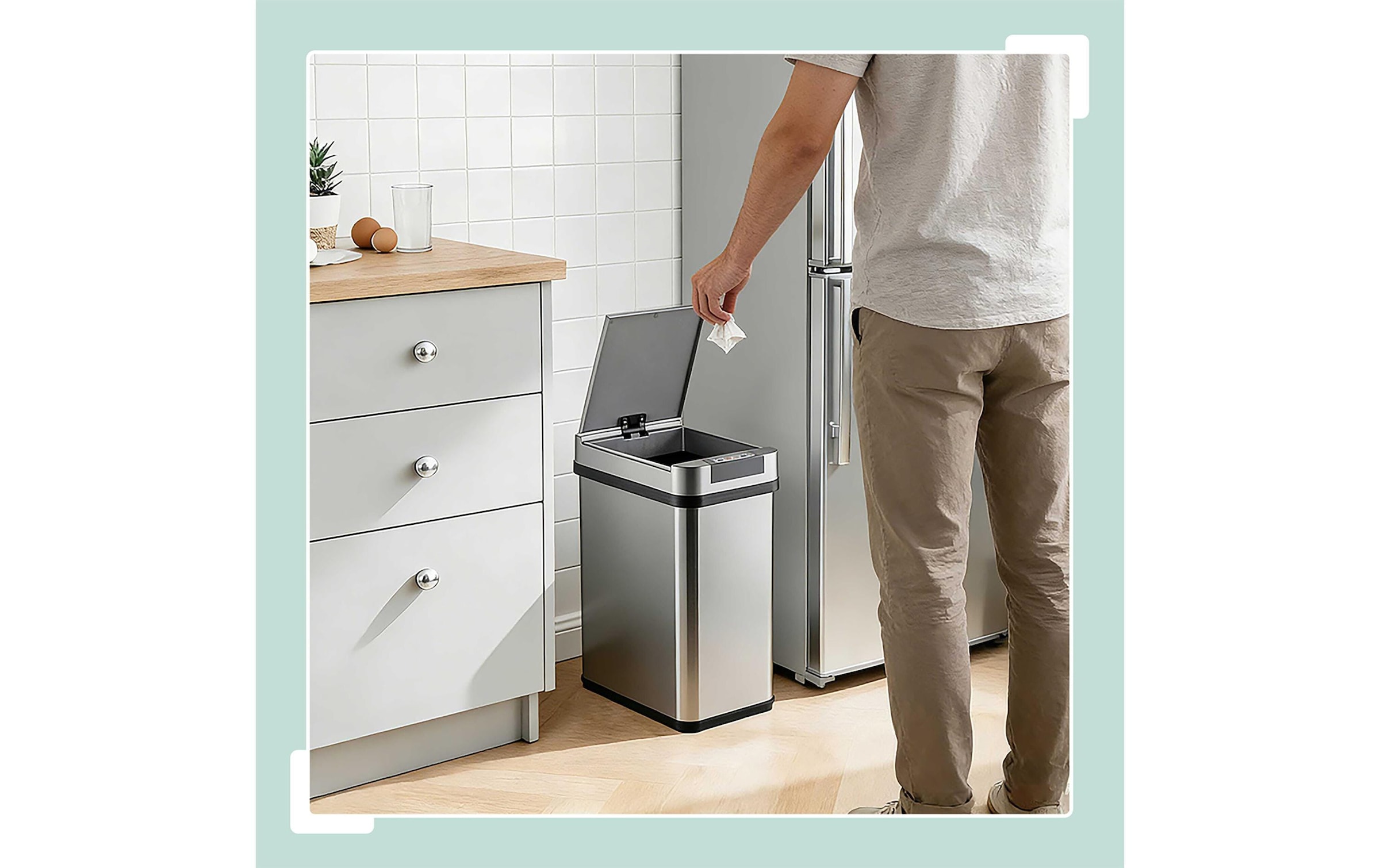 relaxdays Mülleimer »12 l« 1 Behälter