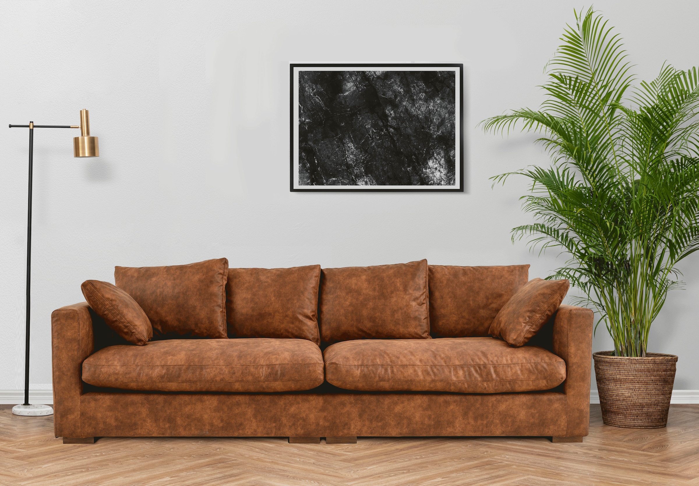 Home affaire Canapé Big »Coray« extra weich und kuschelig, Füllung mit Federn und Daunen