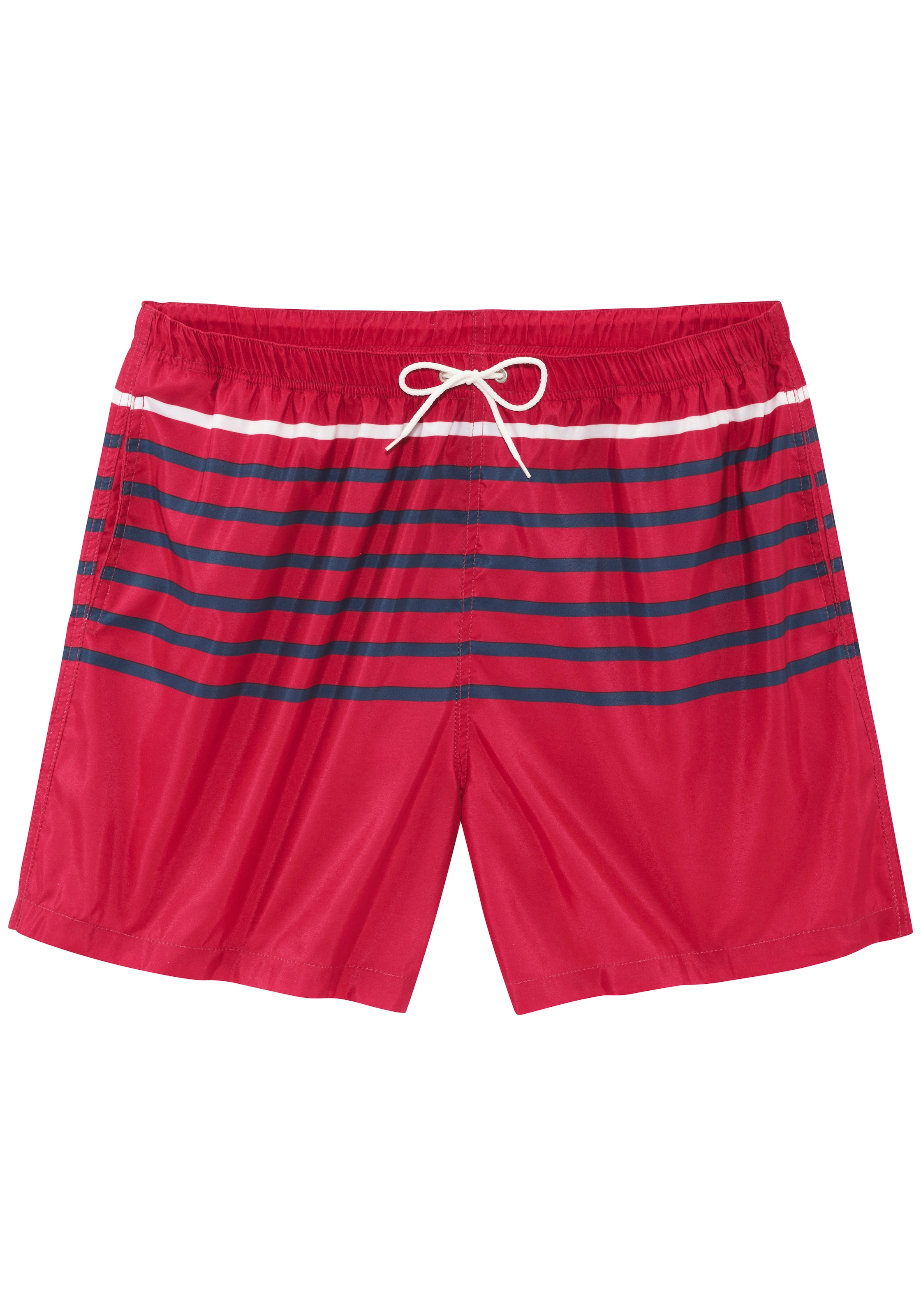 John Devin Short de bain mit platziertem Streifendesign