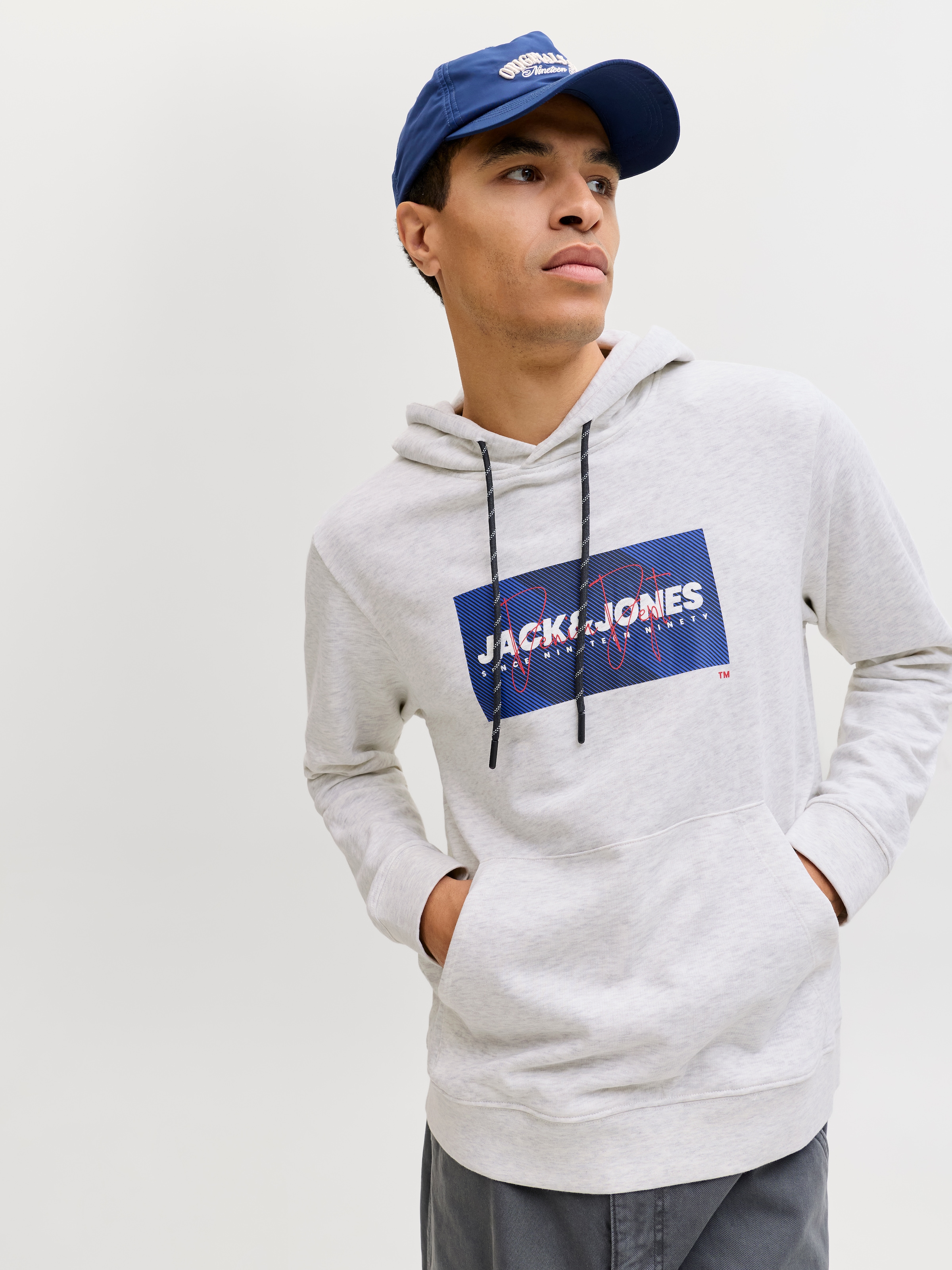 Jack & Jones Kapuzensweatshirt »JJCOLE PRINT SWEAT HOOD UNB«
