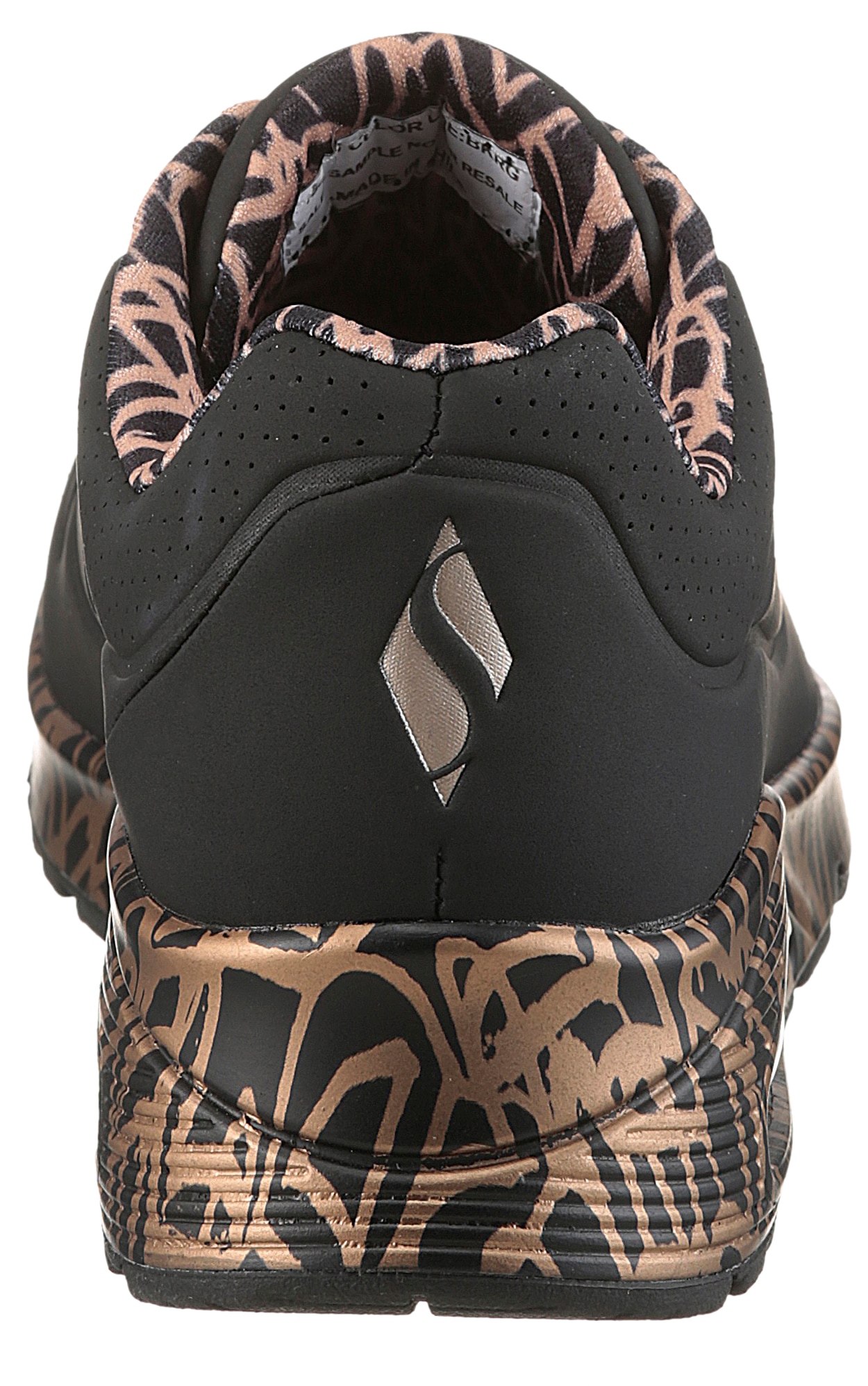 Skechers Wedgesneaker »UNO-LOVING LOVE«  Freizeitschuh, Halbschuh, Schnürschuh mit coolem Graffiti-Print