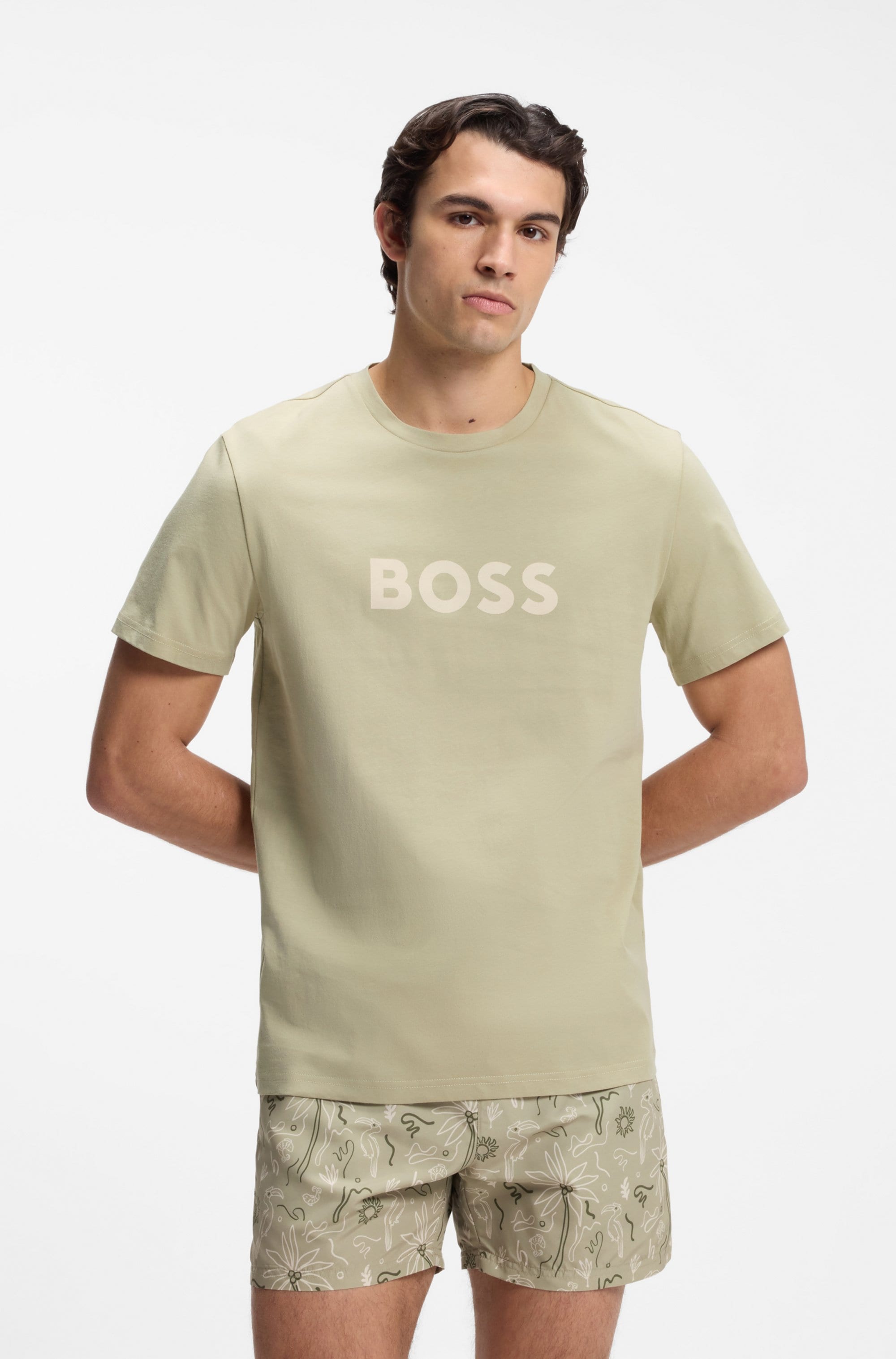 BOSS T-shirt de plage »T-Shirt RN« avec protection UV (SPF 50+), maillot de bain