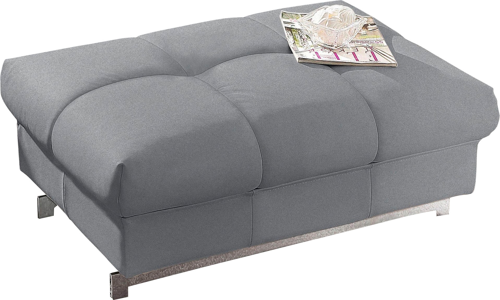 COTTA Ensemble rembourré »Chef« Set,  Set bestehend aus: 2-Sitzer mit Kopfteilverstellung & Hocker