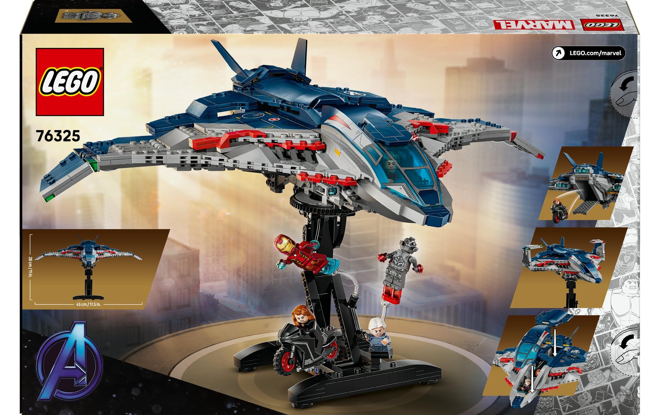 LEGO® Spielbausteine »LEGO® Marvel Avengers: Age of Ultron Quinjet 76325«