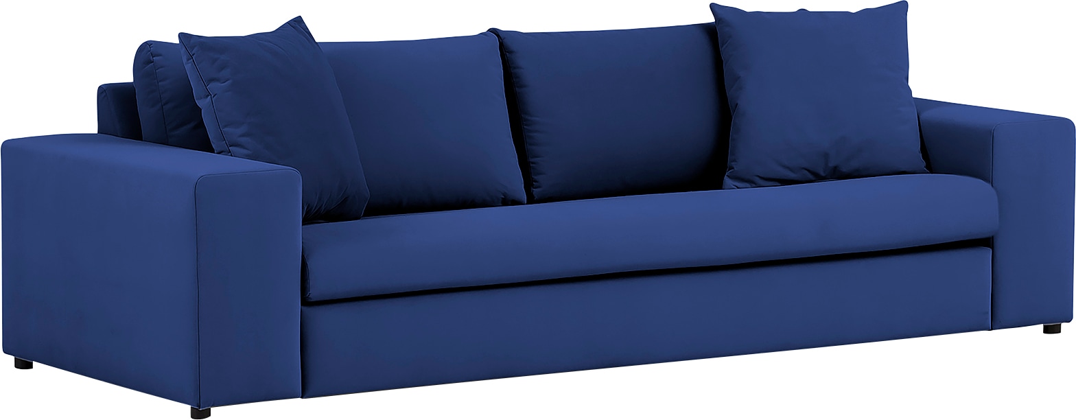 andas 3-Sitzer »SLEETLAND XXL in Samtvelours oder Vintage-Leder-Optik« besonders gross und bequem