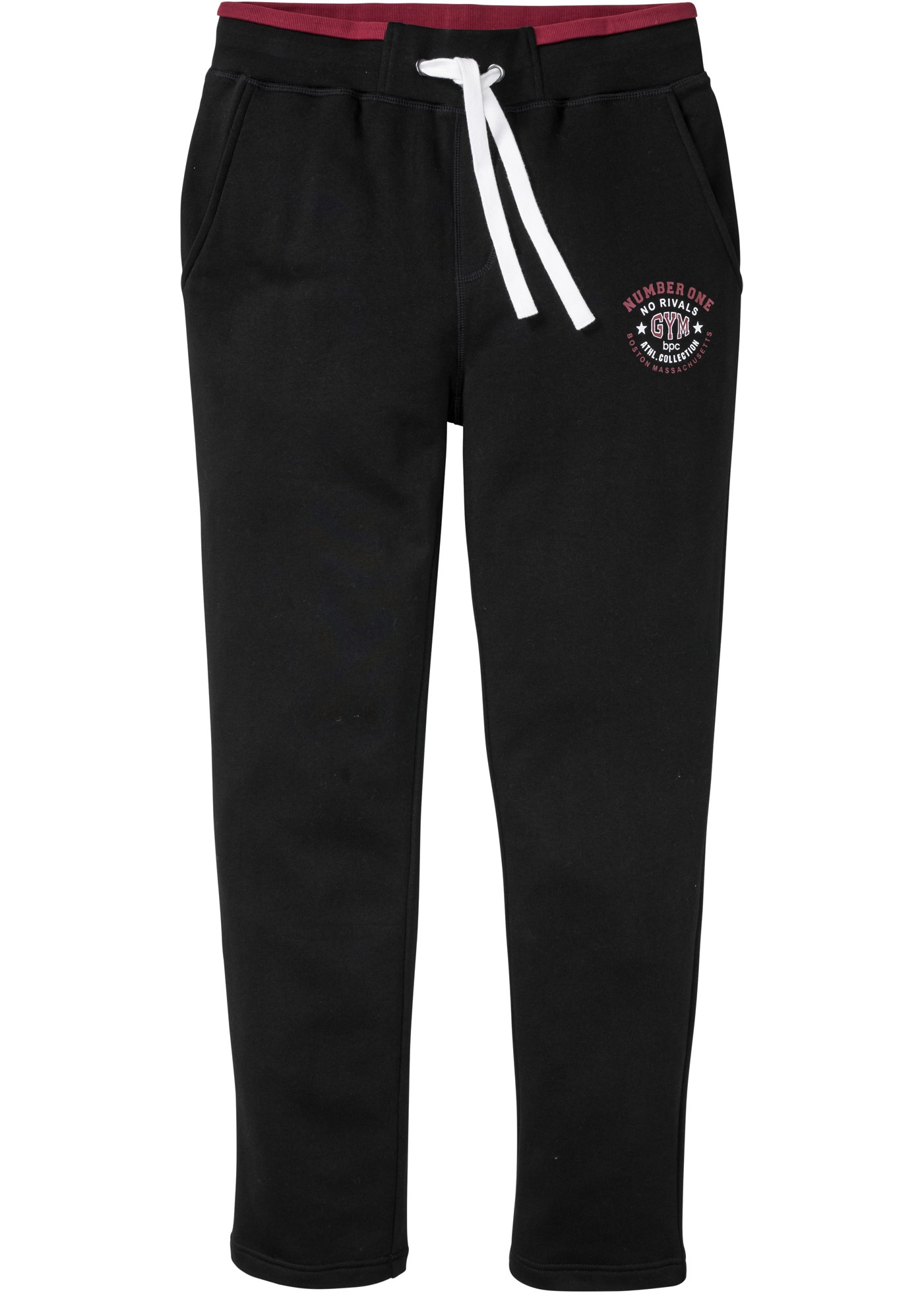 bonprix Pantalon de jogging  mit elastischem Bund, mit Kordelzug, regular fit, mit Gesässtasche