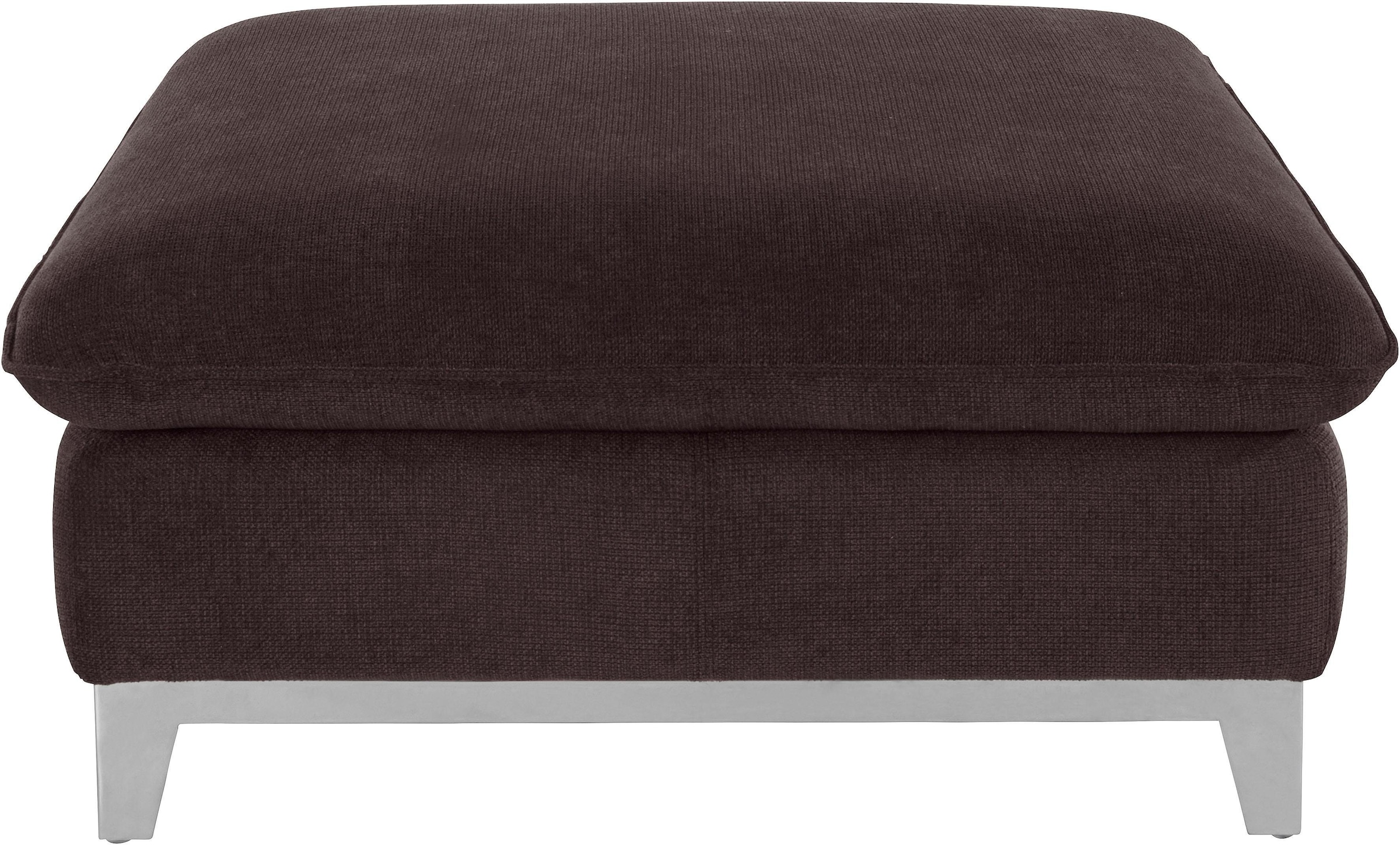 COTTA Ensemble rembourré »Teresa L-Form« Set,  Set bestehend aus: Ecksofa mit Kopfteilverstellung & Hocker