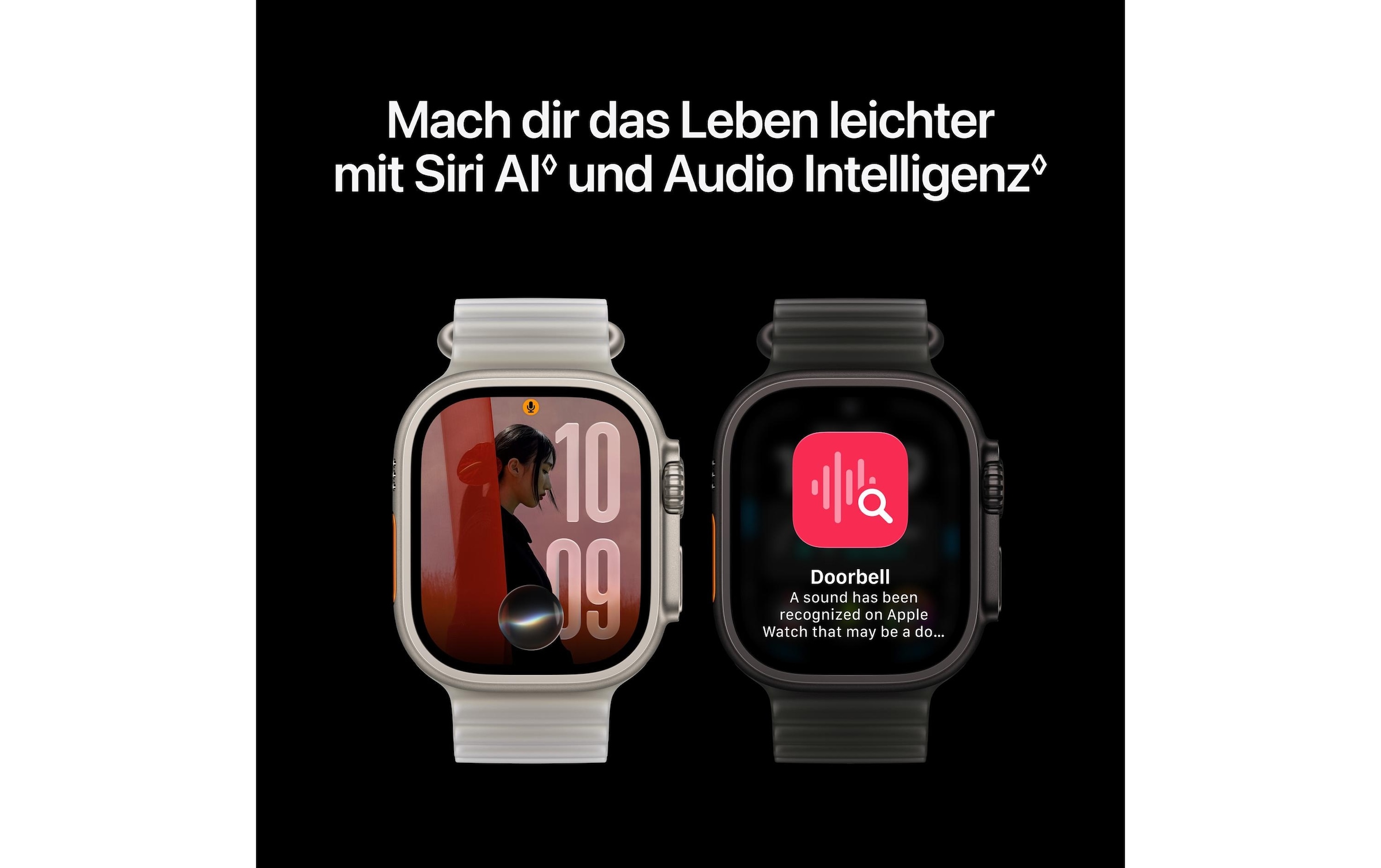 Apple Smartwatch »Apple Watch Ultra 4 Nature Titan Milanese Loop M«