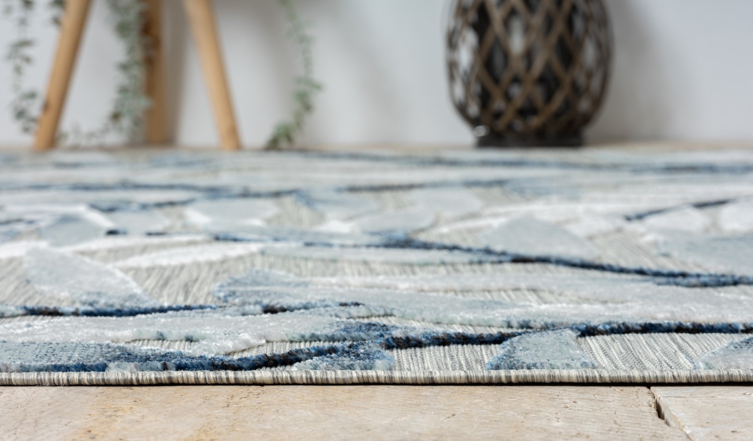Myflair Möbel & Accessoires Teppich »Olivia, LAGERRÄUMUNG!« rechteckig 8 mm Höhe Blätter Motiv, Hoch-Tief Effekt, Outdoor geeignet, Balkon, Terrasse
