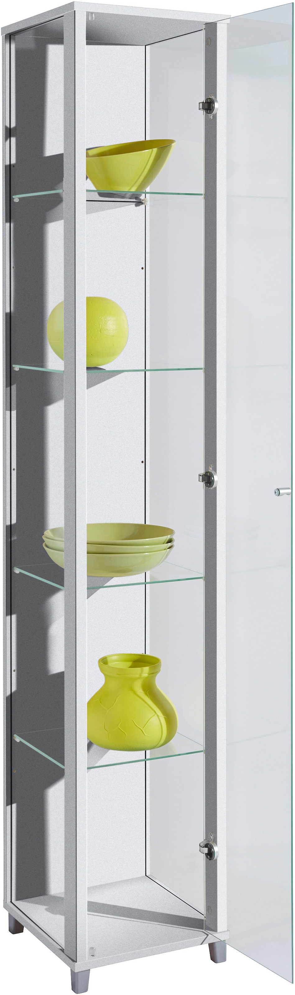 fif möbel Vitrines »OPTIMA Höhe ca. 172 cm« Standvitrine/Glasvitrine 1x Glastür,perfekt für Sammler,Sammlervitrine