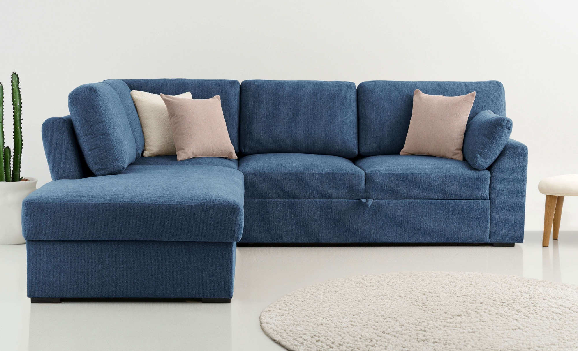 Home affaire Ecksofa »Citry« Breite 242 cm, Chenille, Bettfunktion, Bettkasten, L-Form