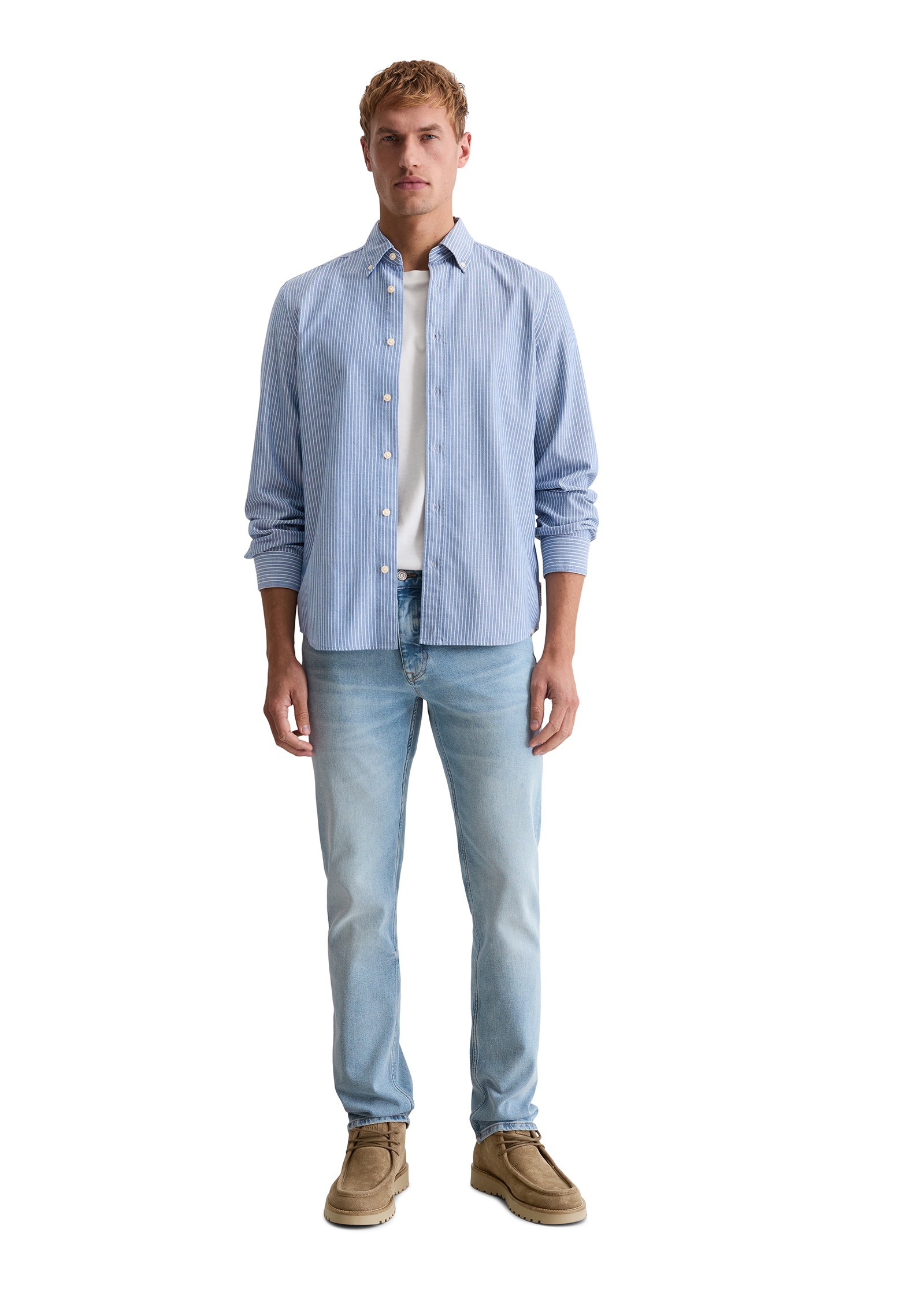 Marc O'Polo Chemise à manches longues Oxford-Hemd, regular fit mit Button-Down-Kragen