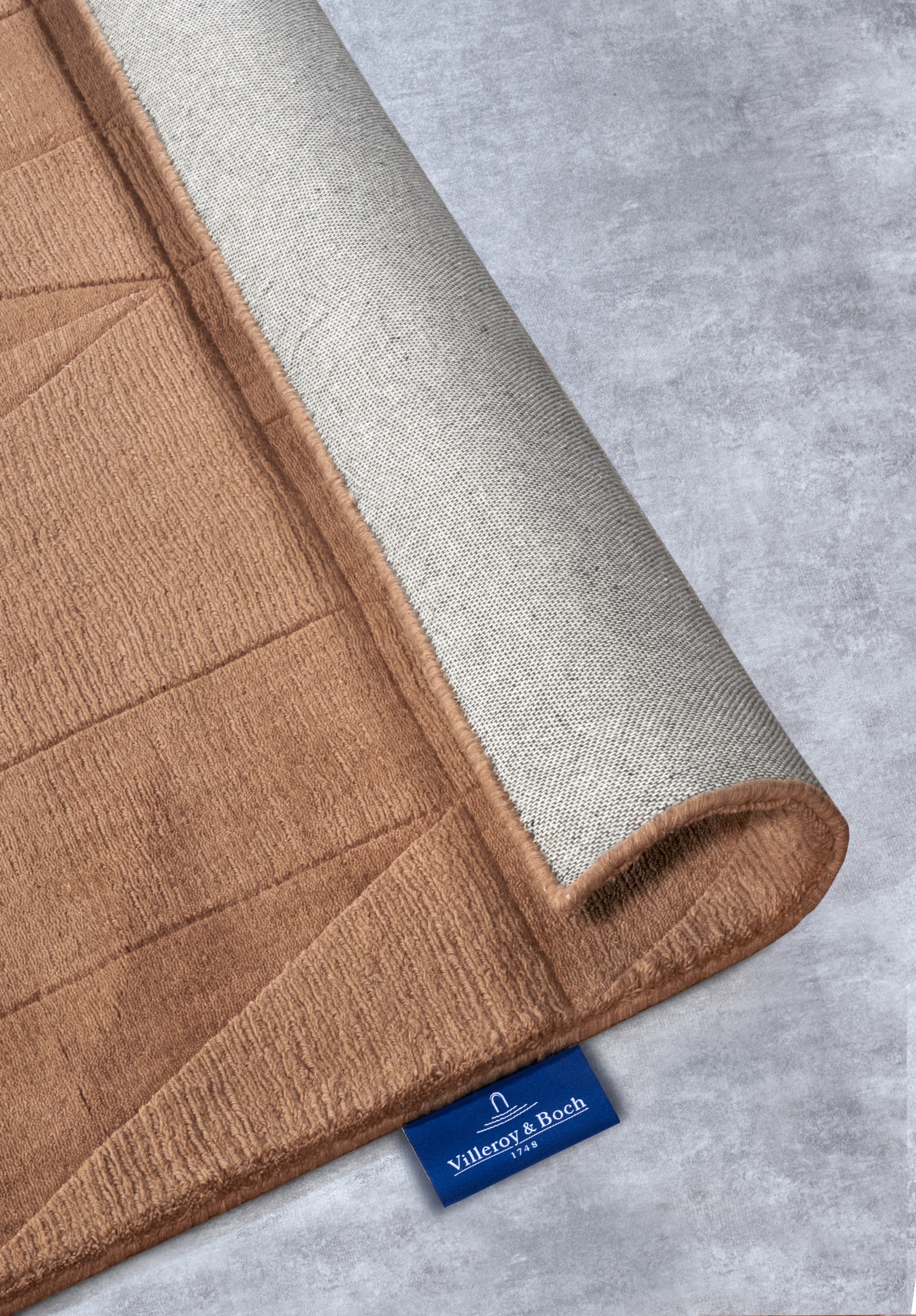 Villeroy & Boch Tapis en laine »Ursule« Rectangulaire 10 mm Höhe Läufer, handgewebt, Wolle, Natur, Wohnzimmer, Geometrie, Boho