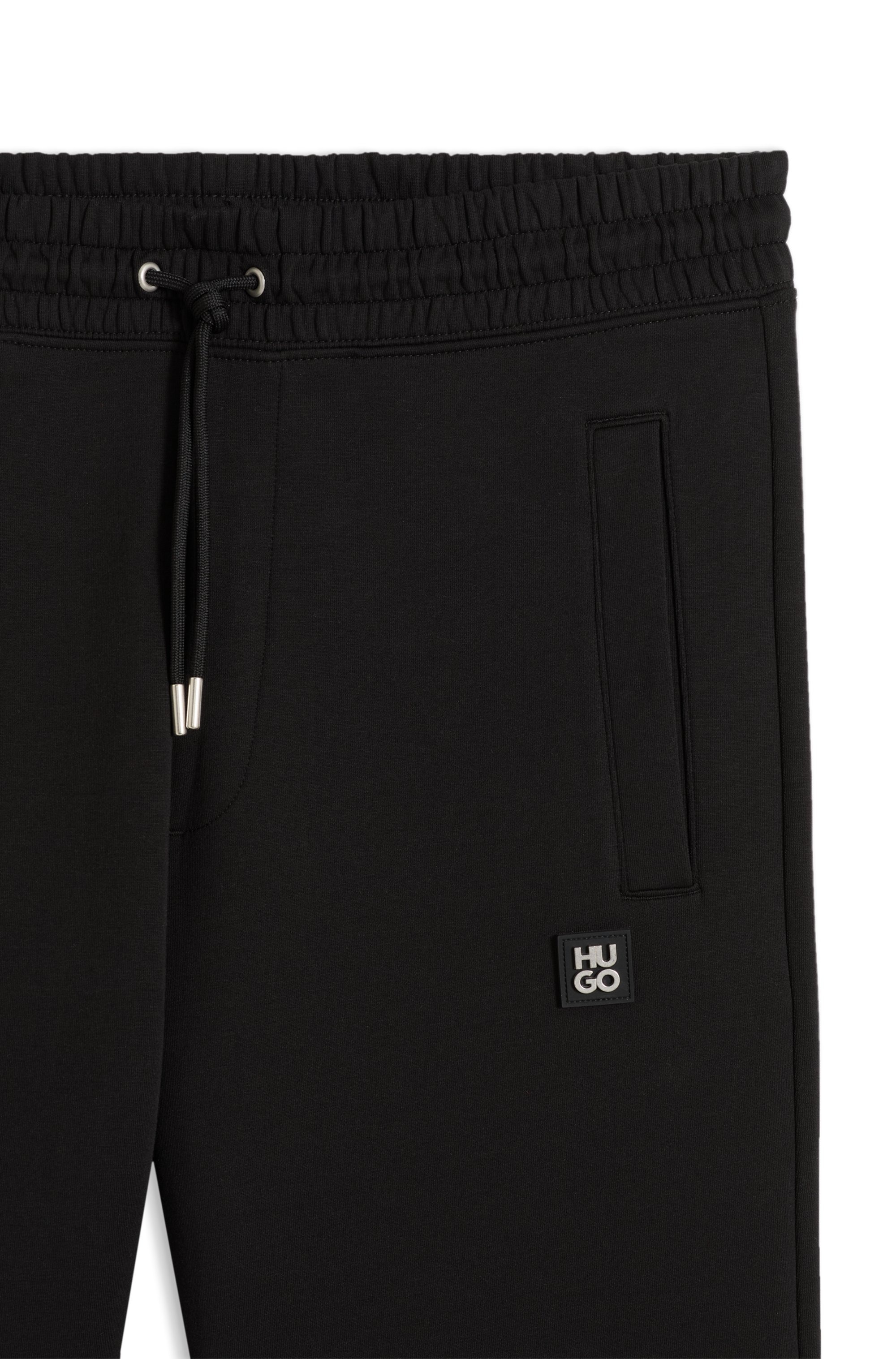 HUGO Pantalon sweat »Dimacs Metal Logo«  ceinture élastique avec cordon de serrage, coupe décontractée, mélange de coton