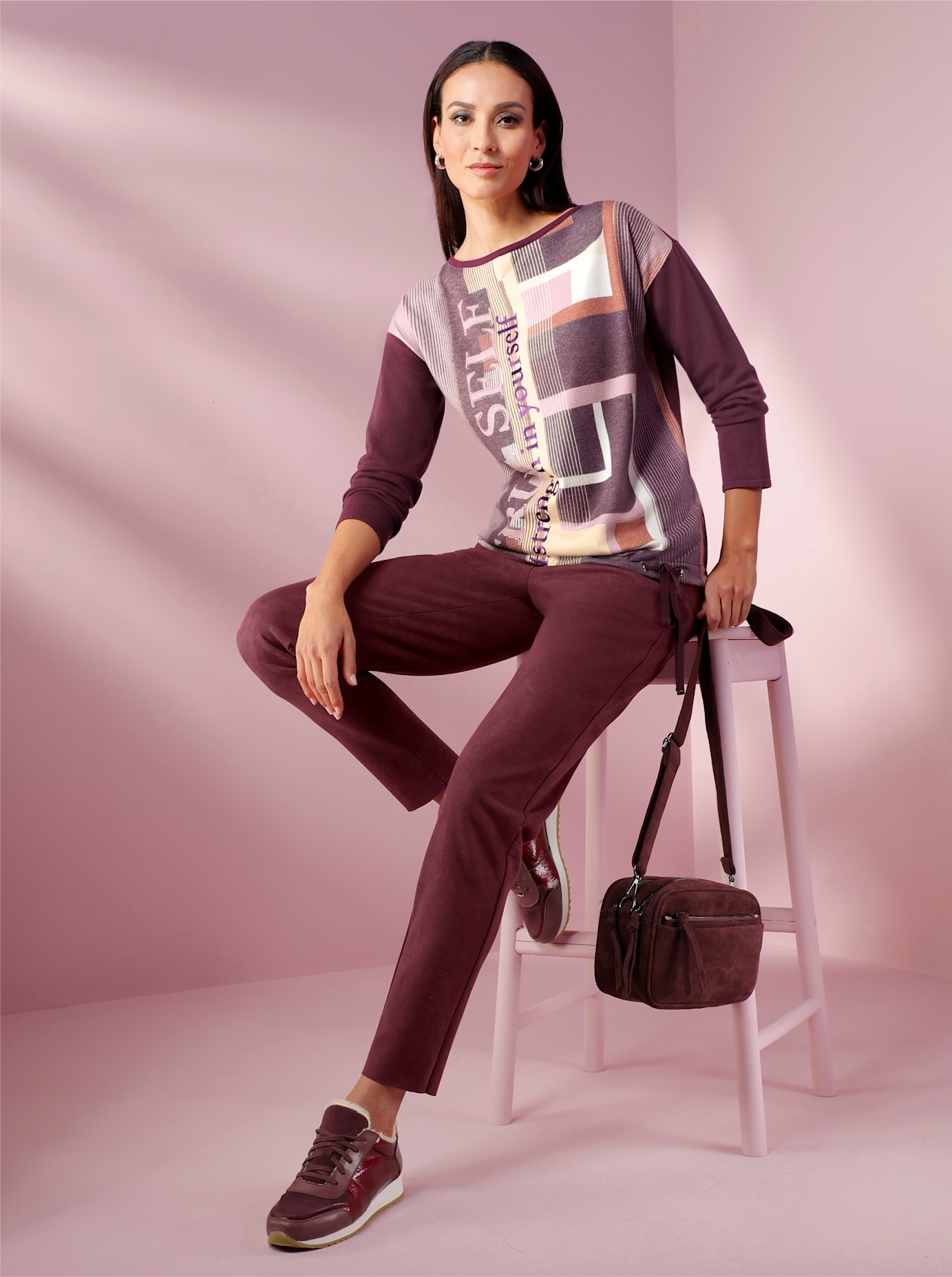 heine Pantalon imitation cuir