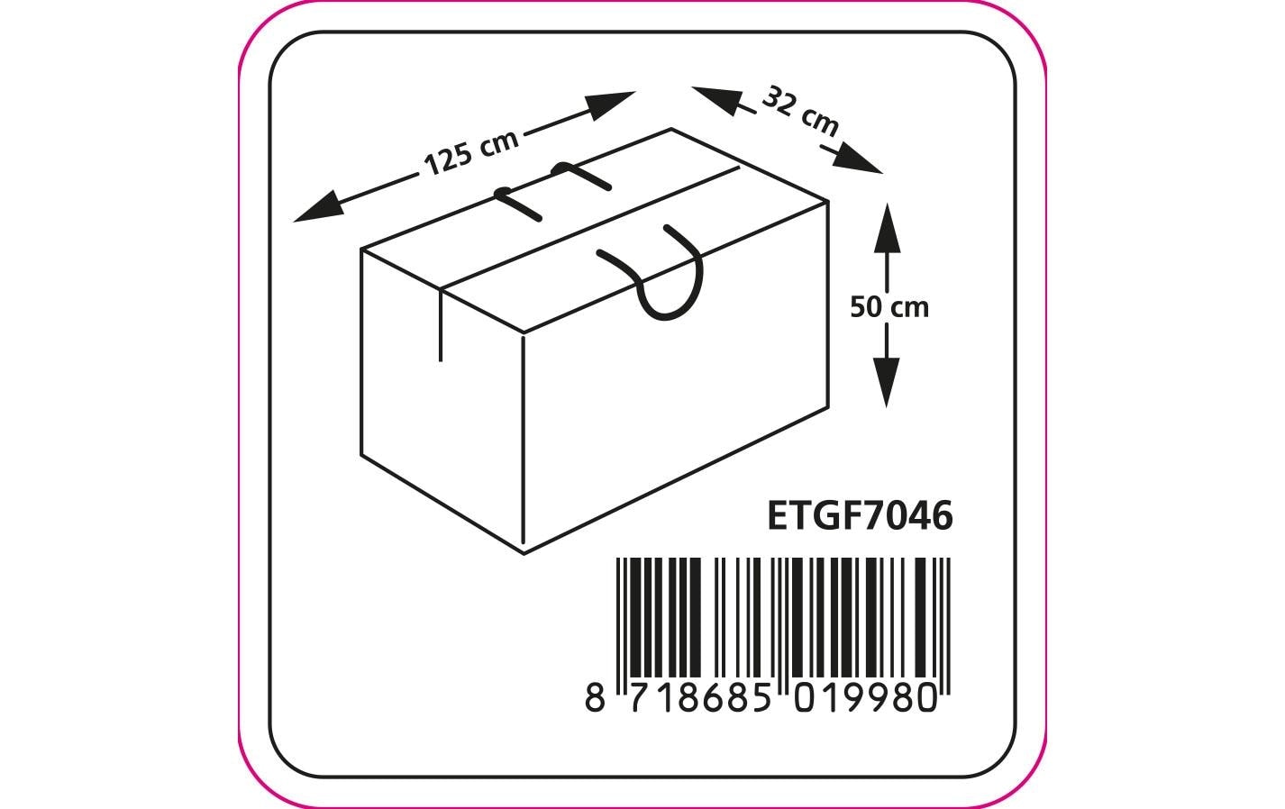 Eurotrail Sac de rangement »für Gartenmöbelkissen Cantonic« Housse de protection pour coussins de mobilier de jardin en matériau résistant aux intempéries