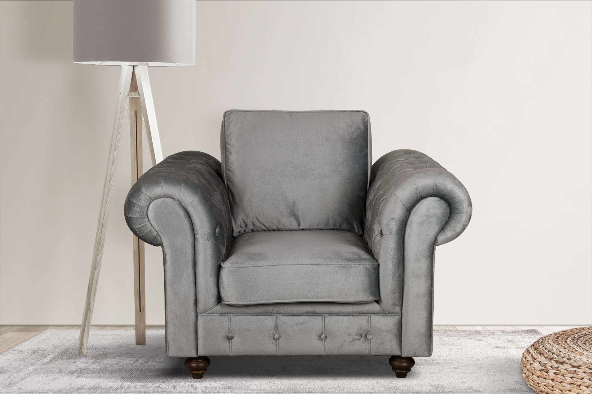 Home affaire Fauteuil »MENDITTE« Knopfheftung an Armlehnen und vorderer Leiste, hohe Qualiität